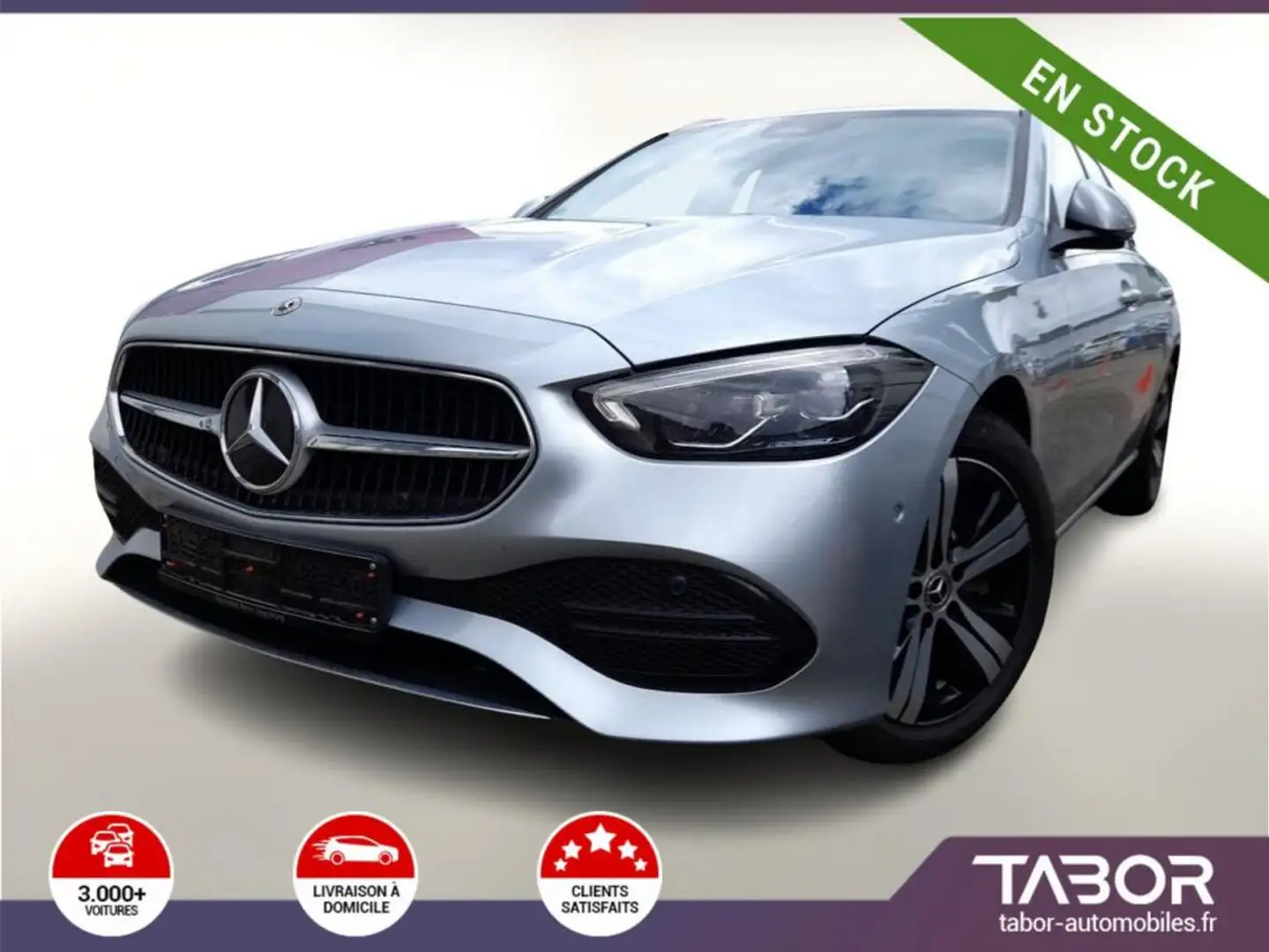 Mercedes-Benz C 220 220 d T Aut. Avantgarde Nav Argent - 1