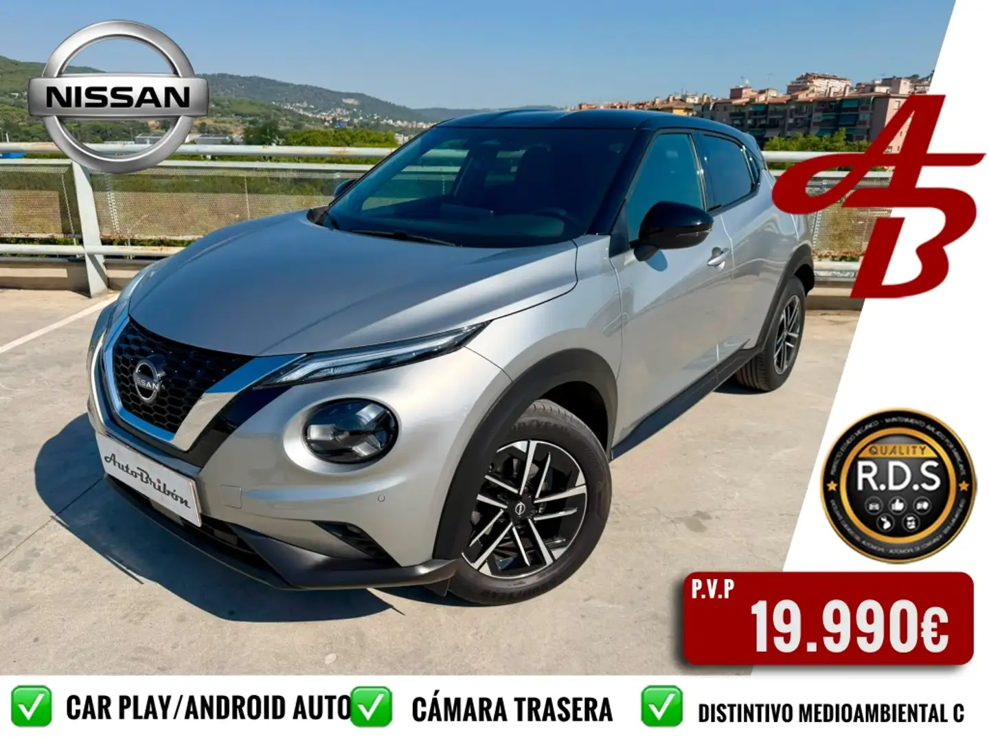 Nissan Juke 1.0 DIG-T N-Connecta 4x2 DCT 7 114 Gris - 1