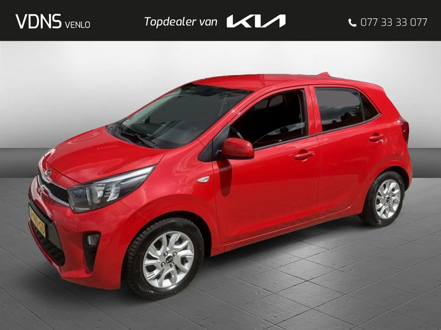 Kia Picanto 1.0 MPi ComfortPlusLine TREKHAAK - CAMERA - APPLE Rouge - 1