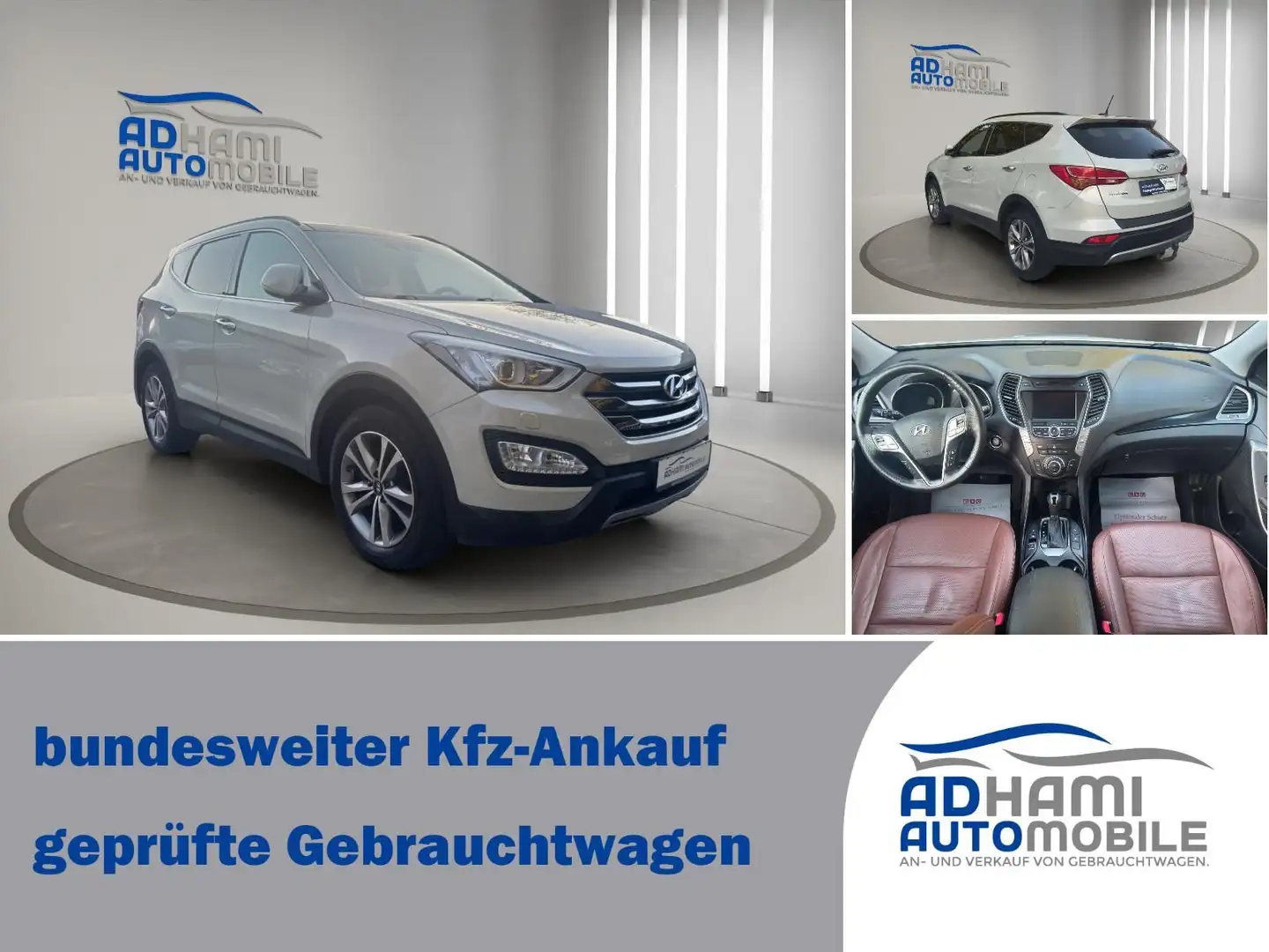 Hyundai SANTA FE Premium 4WD/PANO/LEDER/AHK! Beige - 2