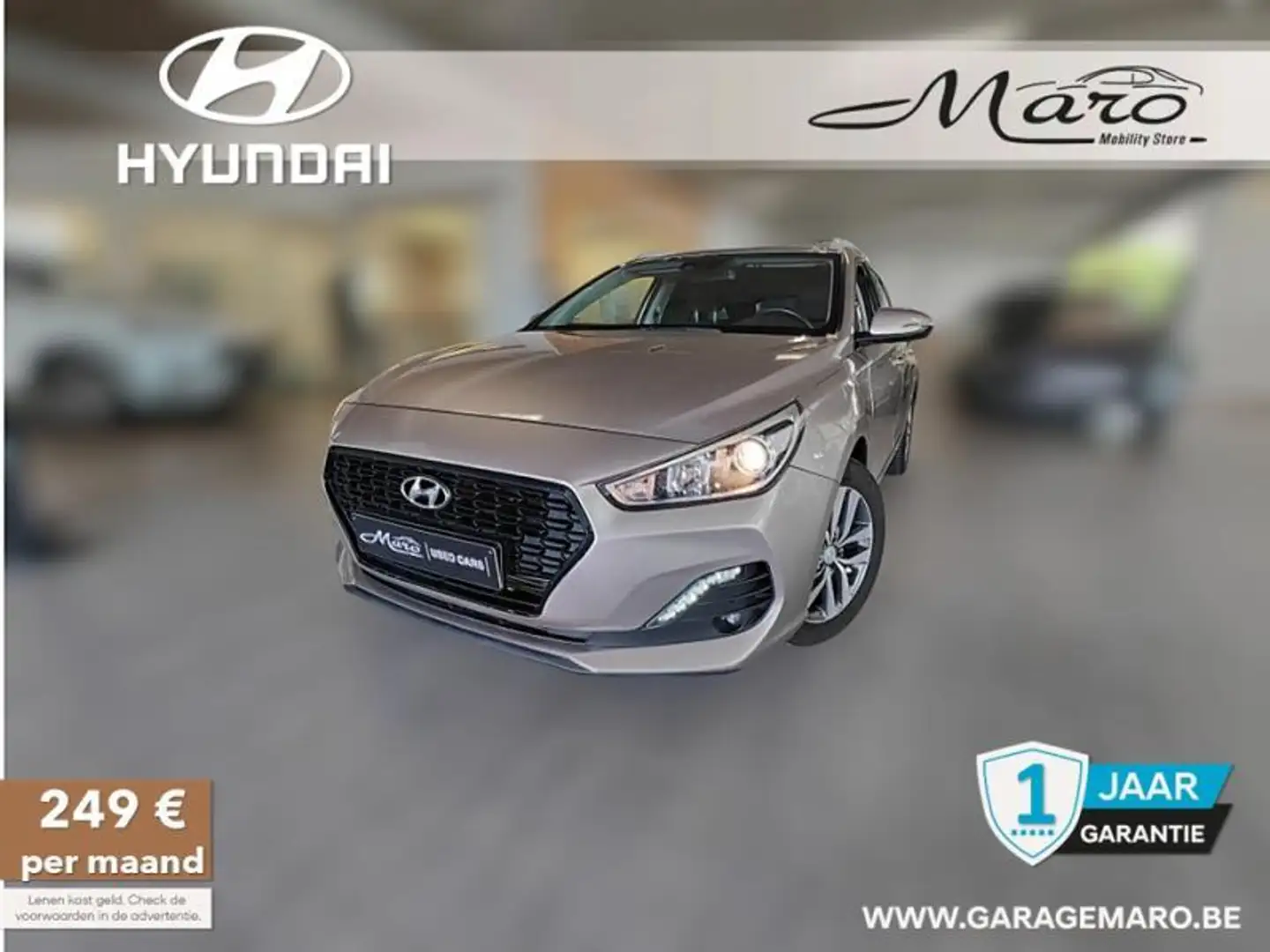 Hyundai i30 1.4T-GDi Twist Technopack | GPS, camera, cruise,.. Beige - 1
