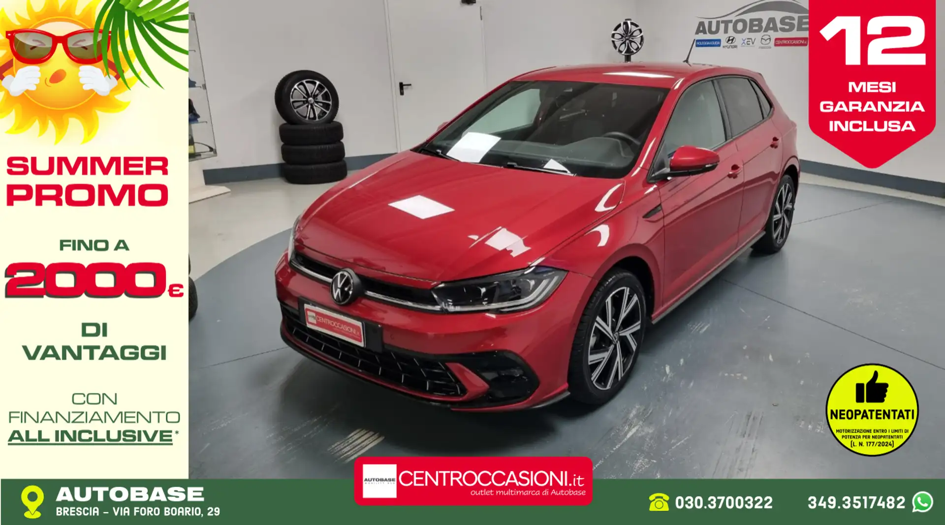 Volkswagen Polo 1.0 tsi R-Line 110cv dsg Rosso - 1