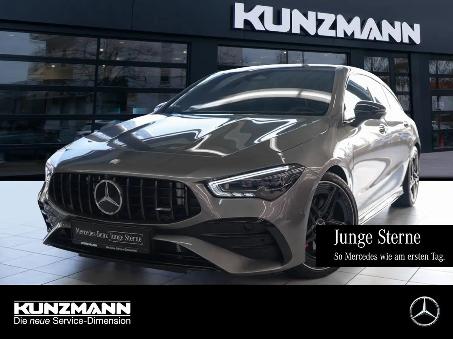 Mercedes-Benz CLA 35 AMG 4M SB Night Panorama 360° Burmester Szürke - 1