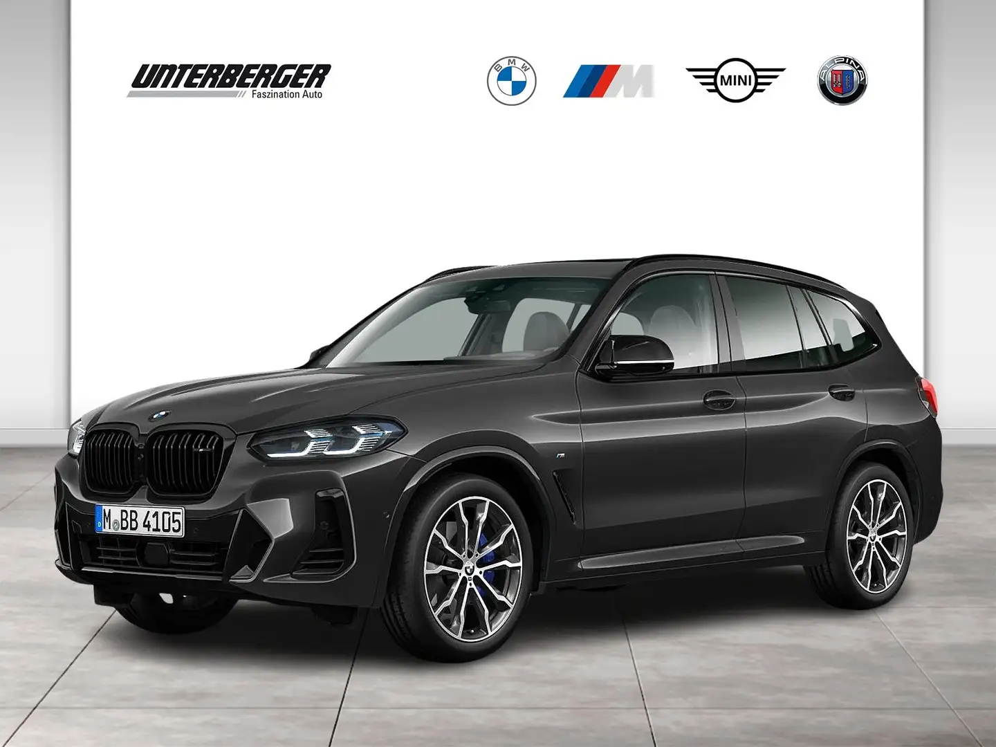 BMW X3 M 40d Standhzg AHK ACC 360° HK HUD Pano Grau - 1
