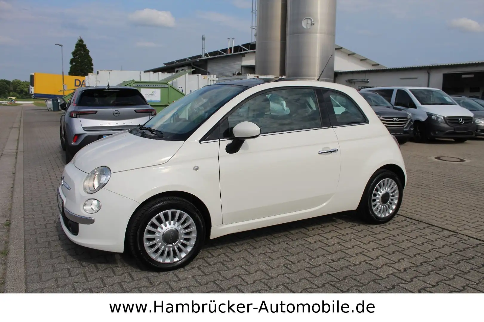 Fiat 500 1.4 Lounge~1.Hand~Leder~Panorama~Pdc~Shz~Shg Blanco - 1