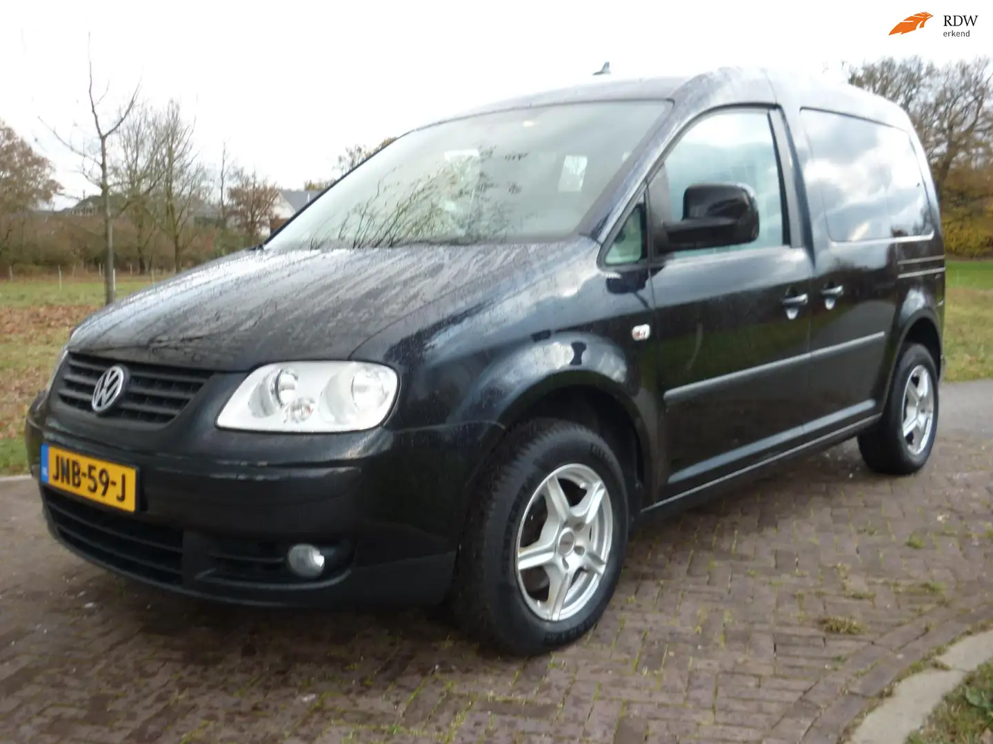 Volkswagen Caddy 1.6 Optive Comfort 5p.airco,navi,trekhaak,dubb.sch Fekete - 1