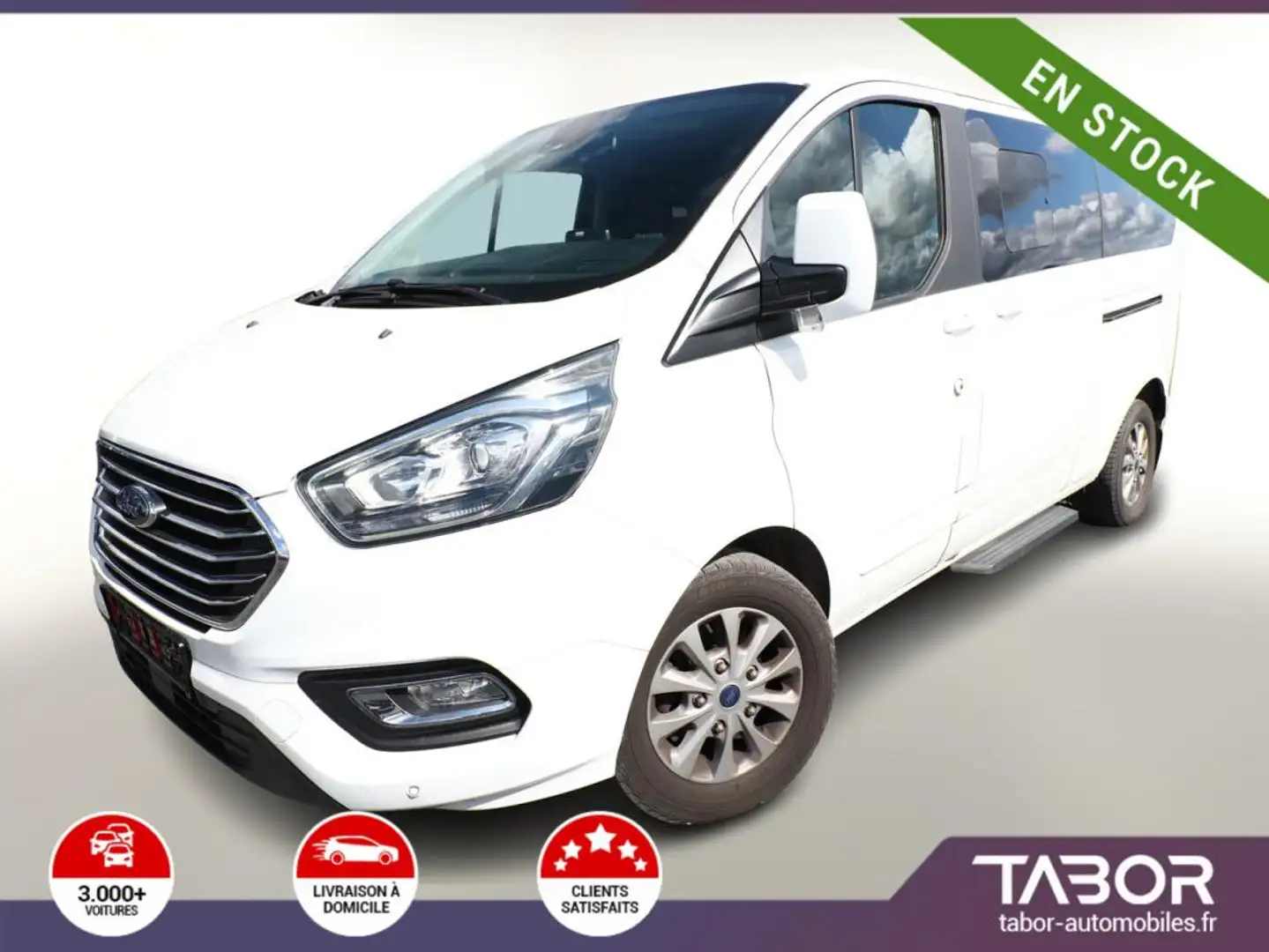 Ford Tourneo Custom TDCi 170 Aut 320 L2 Tit. Blanc - 1