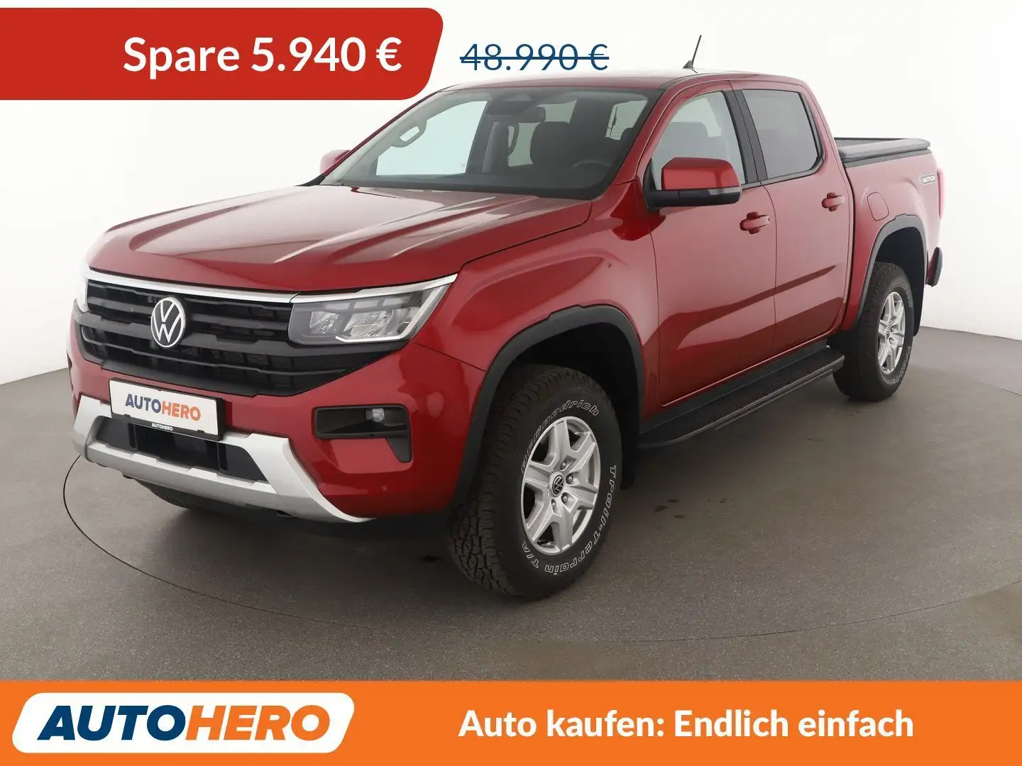 Volkswagen Amarok 2.0 TDI Life Doppelkabine 4Motion Aut.*LED*ACC*CAM Rouge - 1