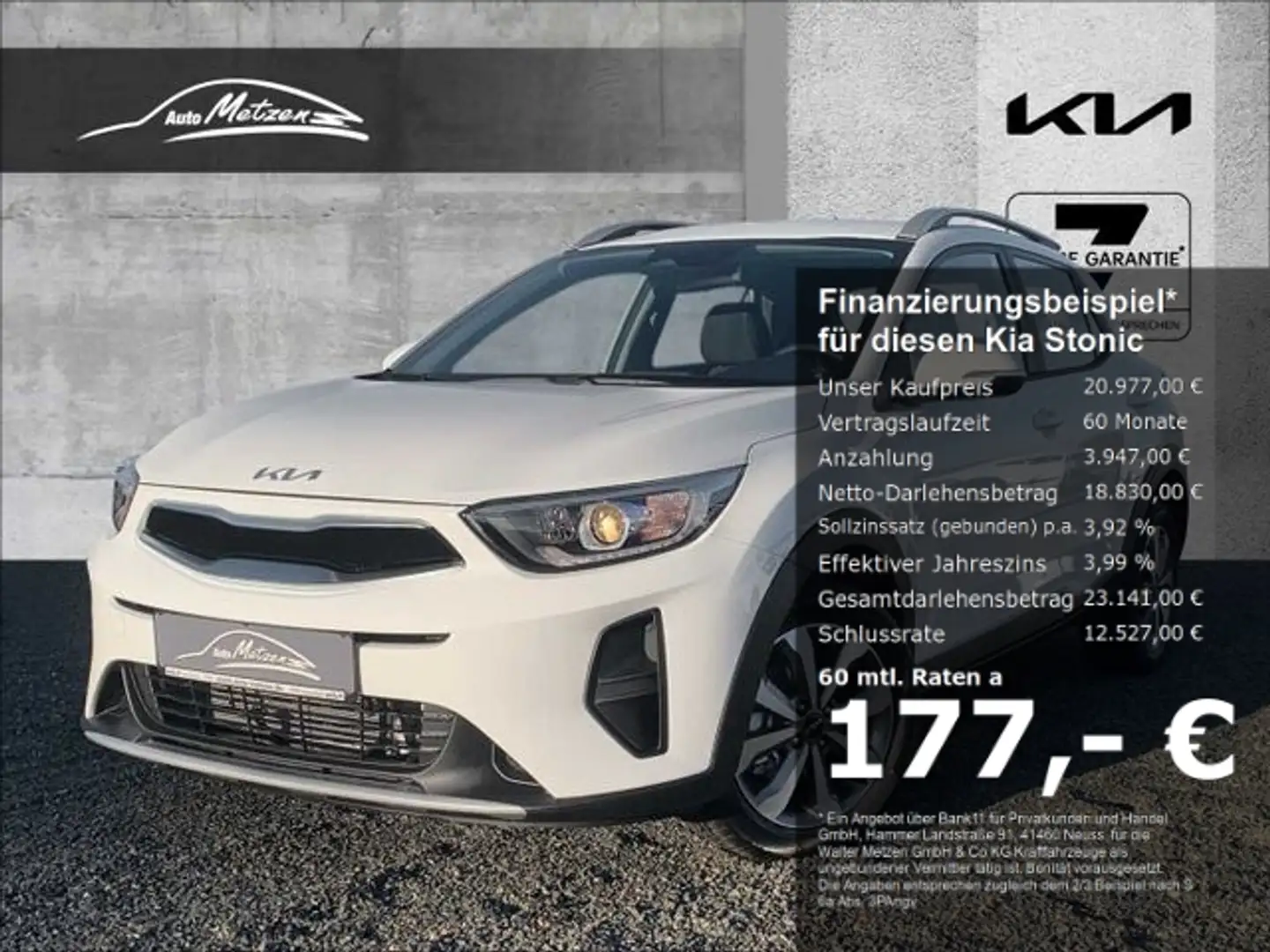 Kia Stonic 1.0 T-GDI Vision NAVI DAB APPS Blanco - 1