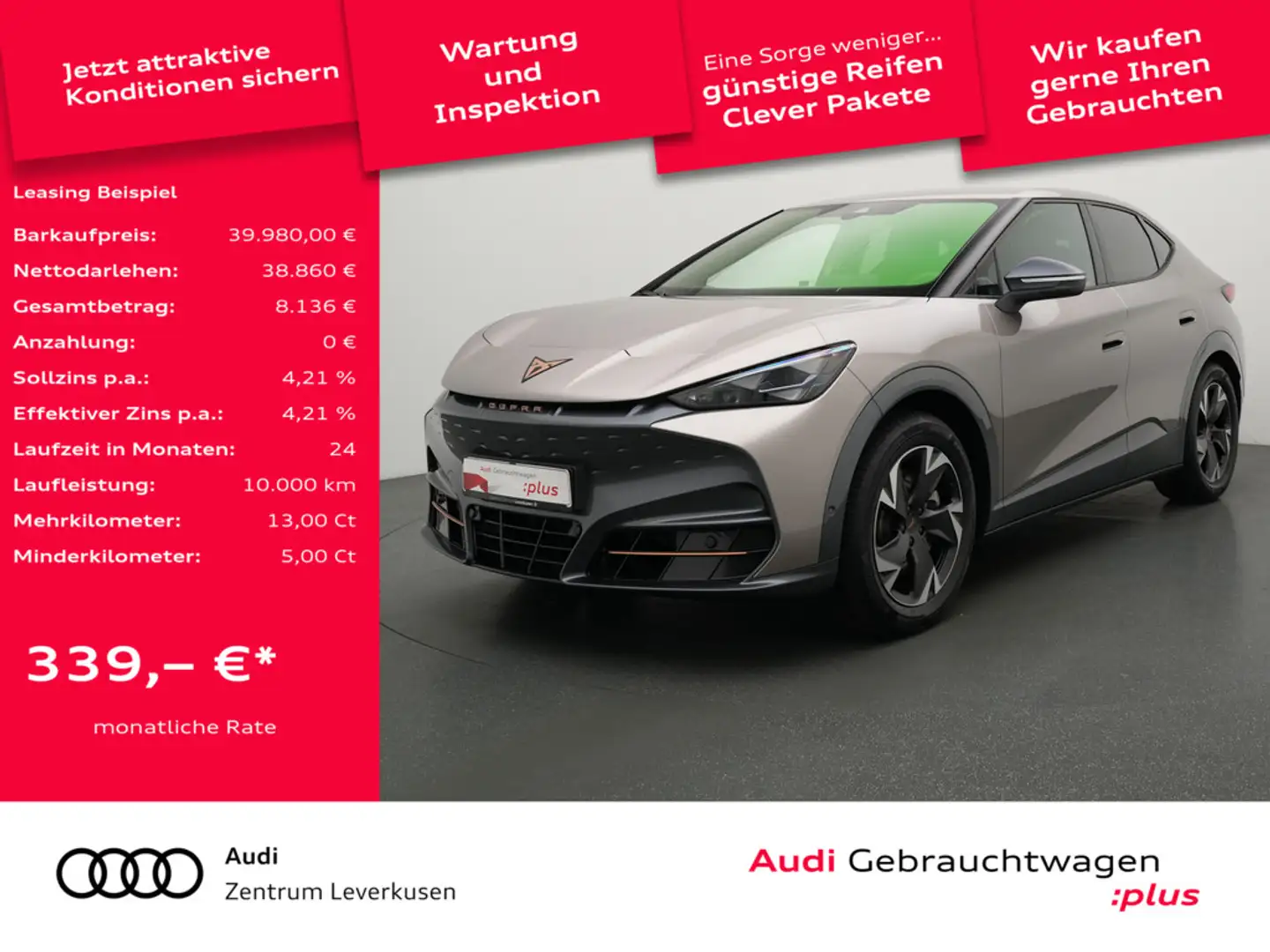 CUPRA Tavascan Endurance NAVI VIRT ACC LEDER KAM SH Beige - 1