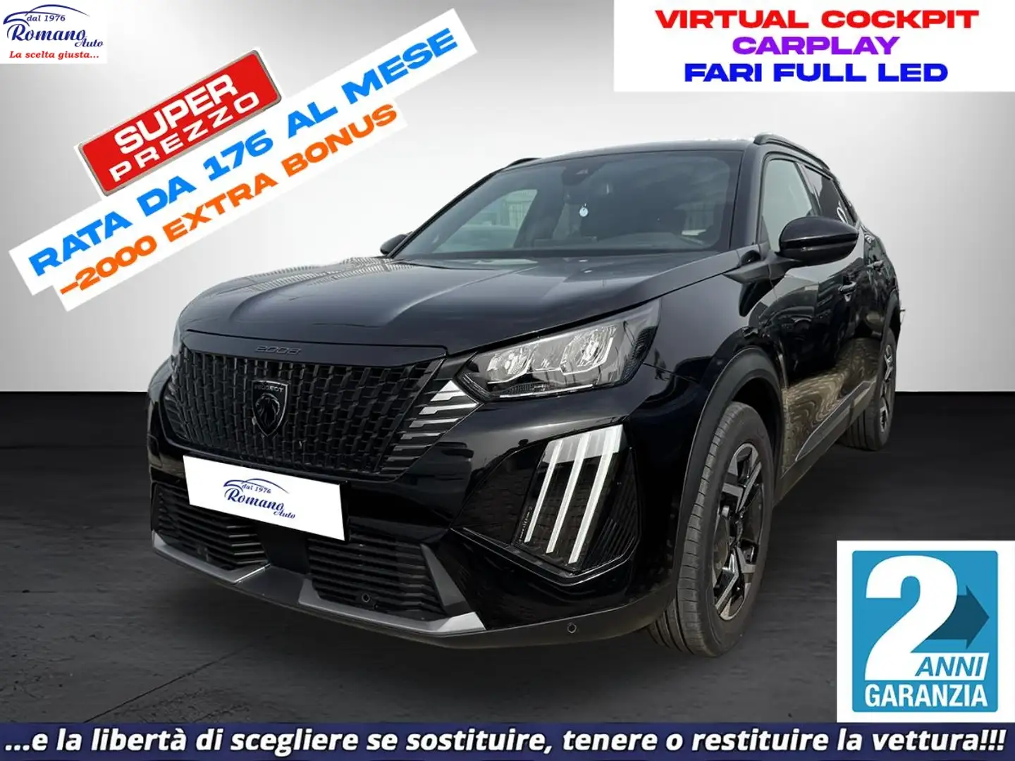 Peugeot 2008 PureTech 100 S&S Allure Schwarz - 1