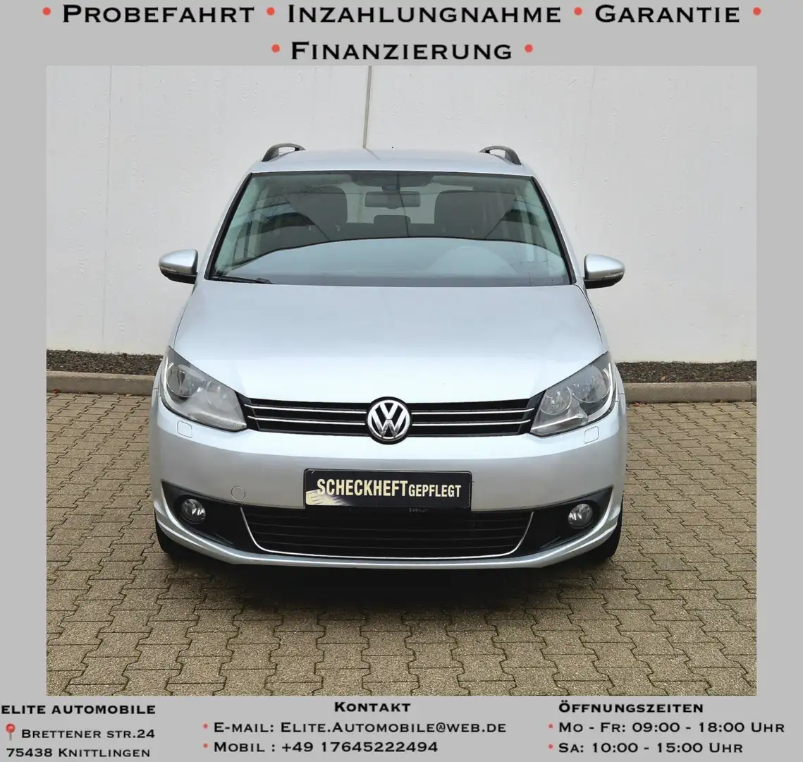 Volkswagen Touran 1.6 TDI Comfortline * 7 Sitzer Silber - 2