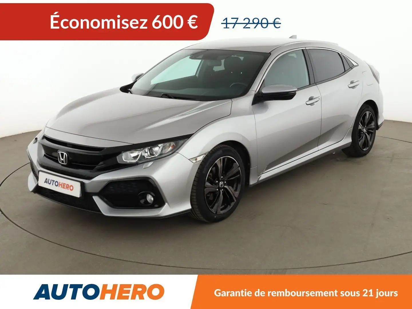 Honda Civic 1.0 i-VTEC Executive Gris - 1