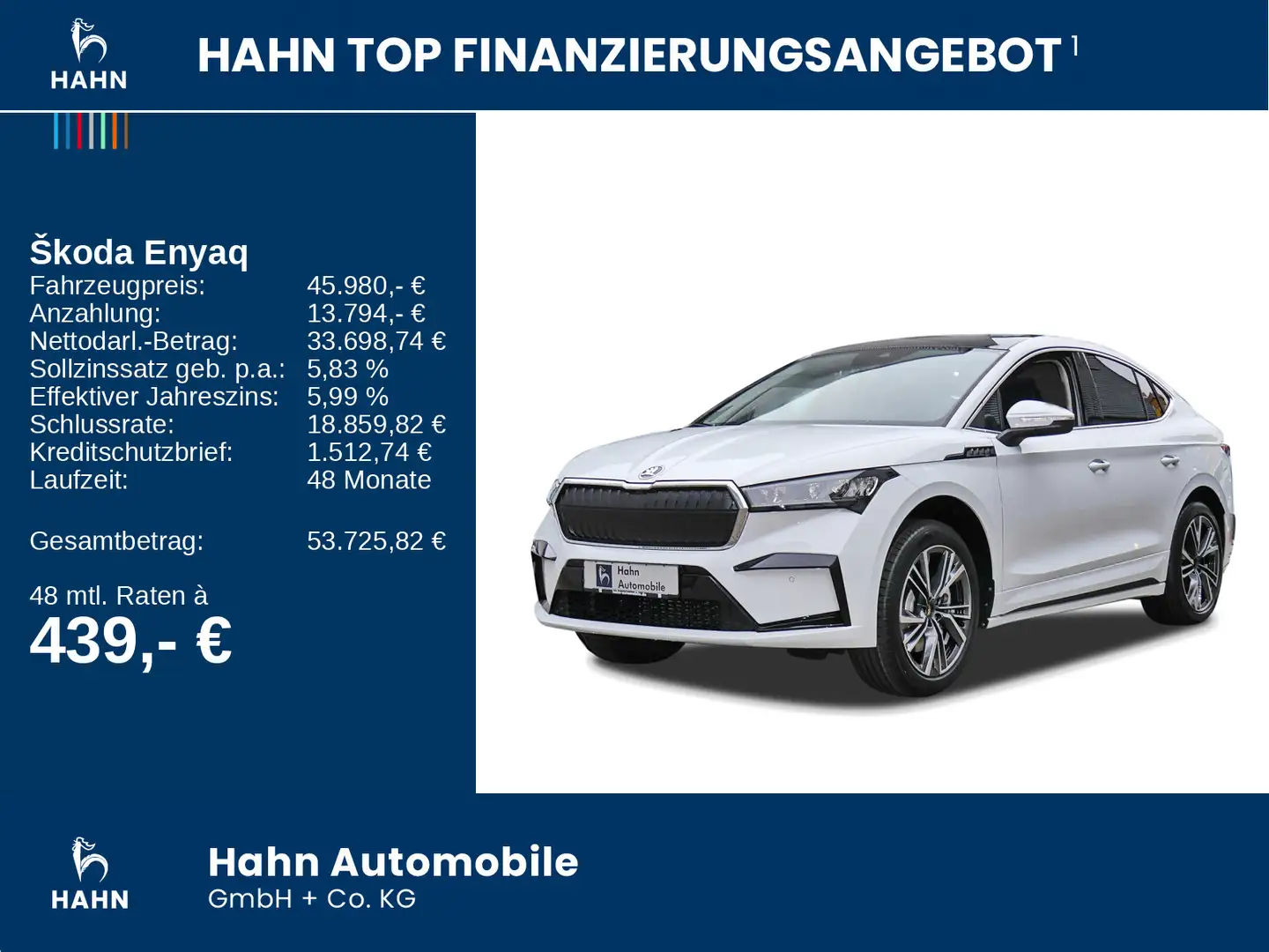 Skoda Enyaq Coupe 85 286PS Navi ACC Kessy PDC Kam SHZ Weiß - 2