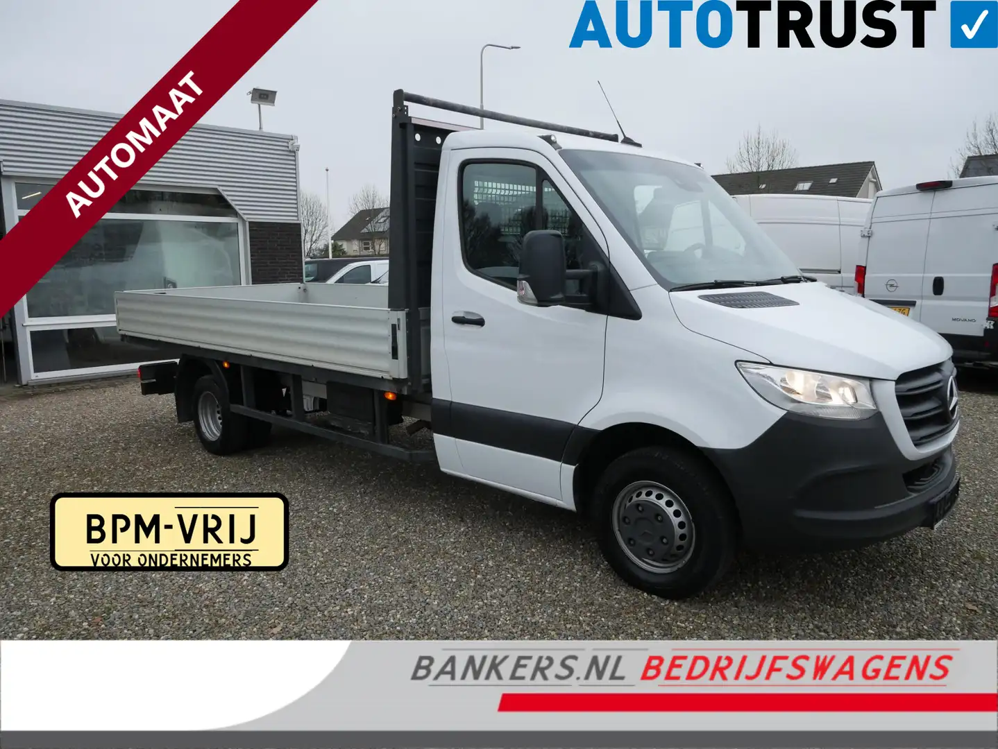 Mercedes-Benz Sprinter 514 CDI 140PK, Airco, Dubbel lucht, Automaat, Laad Weiß - 1