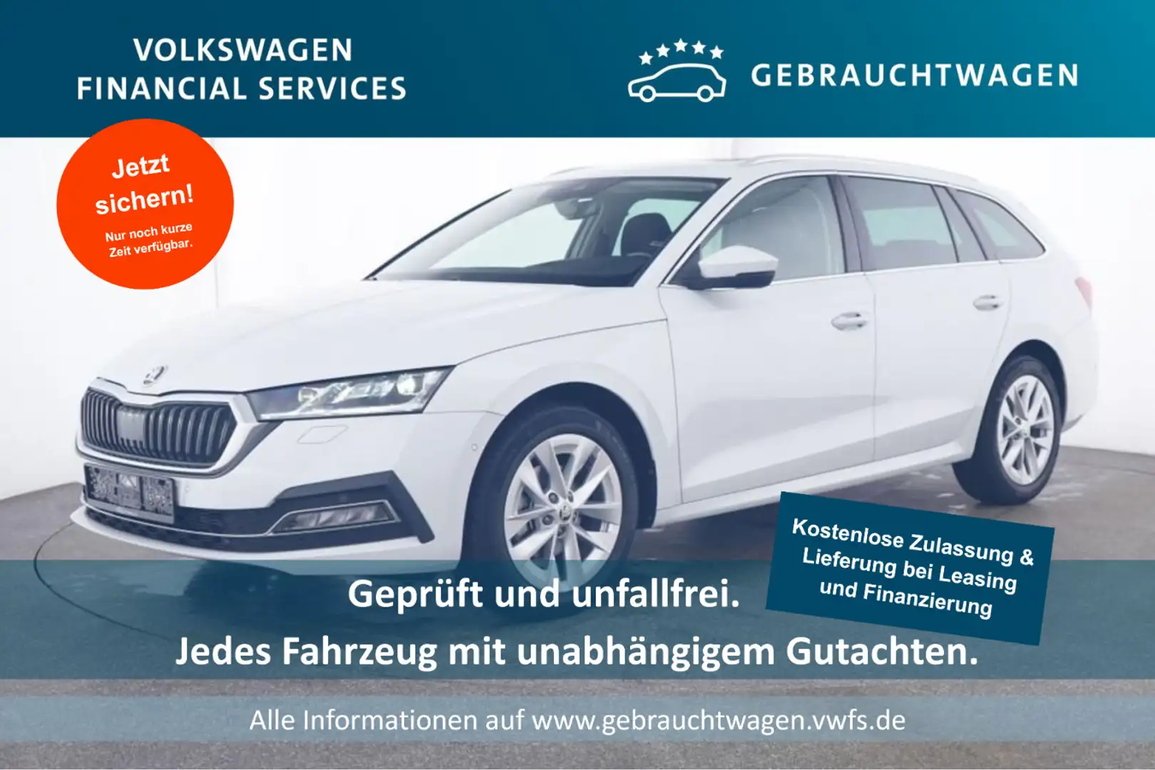 Skoda Octavia Combi Style 2.0 TDI DSG Pano*Tempo*Klima Blanc - 1