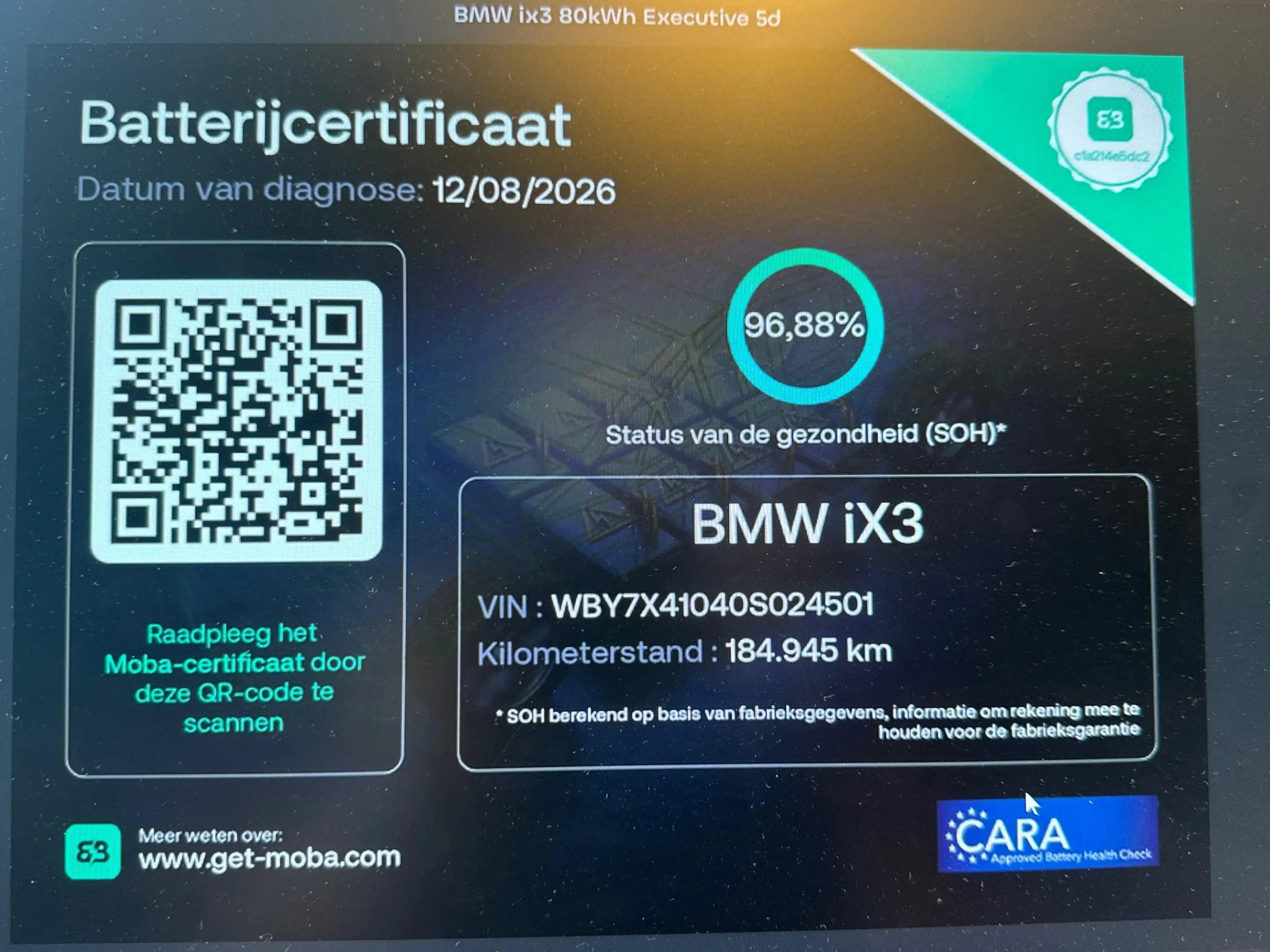 BMW iX3 Executive 80 kWh SOH 96% 3 Fase [ Panorama Navi Ap — photo 2