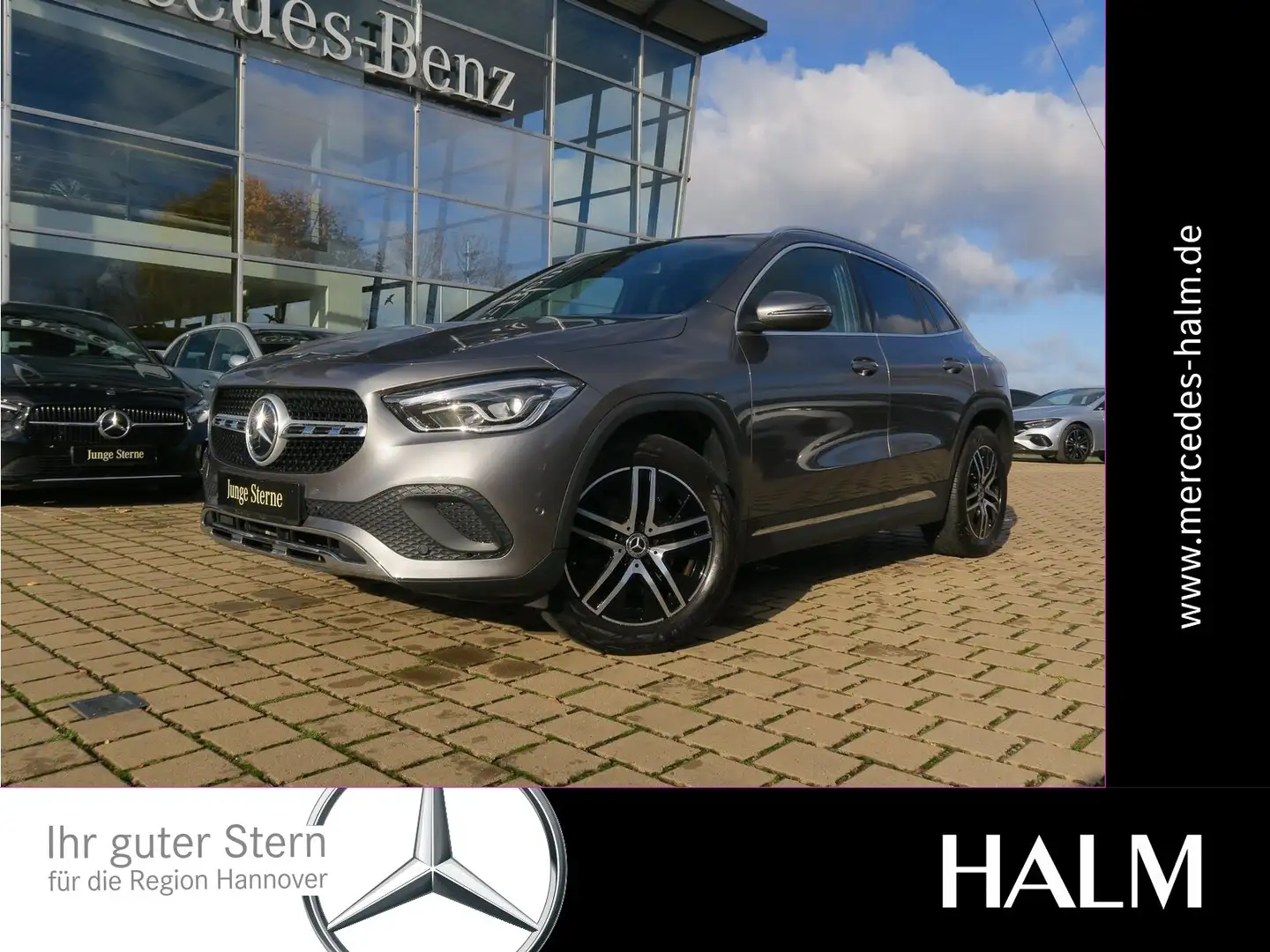 Mercedes-Benz GLA 200 Progressive Pano-Dach Kamera Car-Play Gris - 1