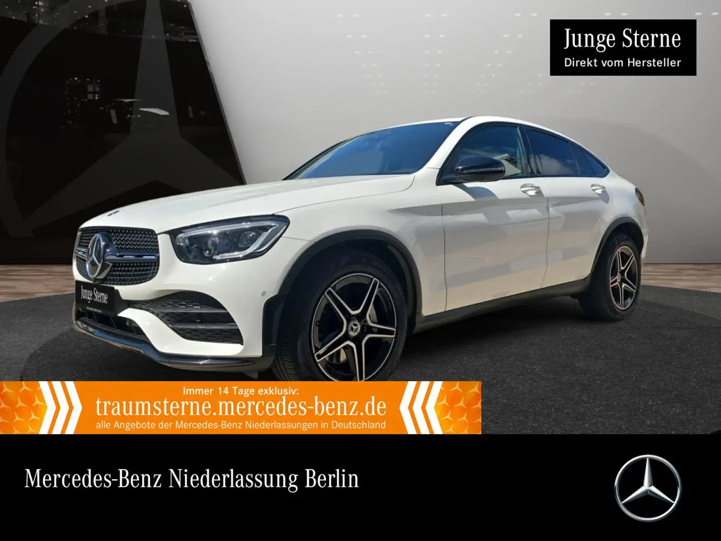 Mercedes-Benz GLC 200 Coupé 4M AMG+NIGHT+360+MULTIBEAM+FAHRASS Blanc - 1