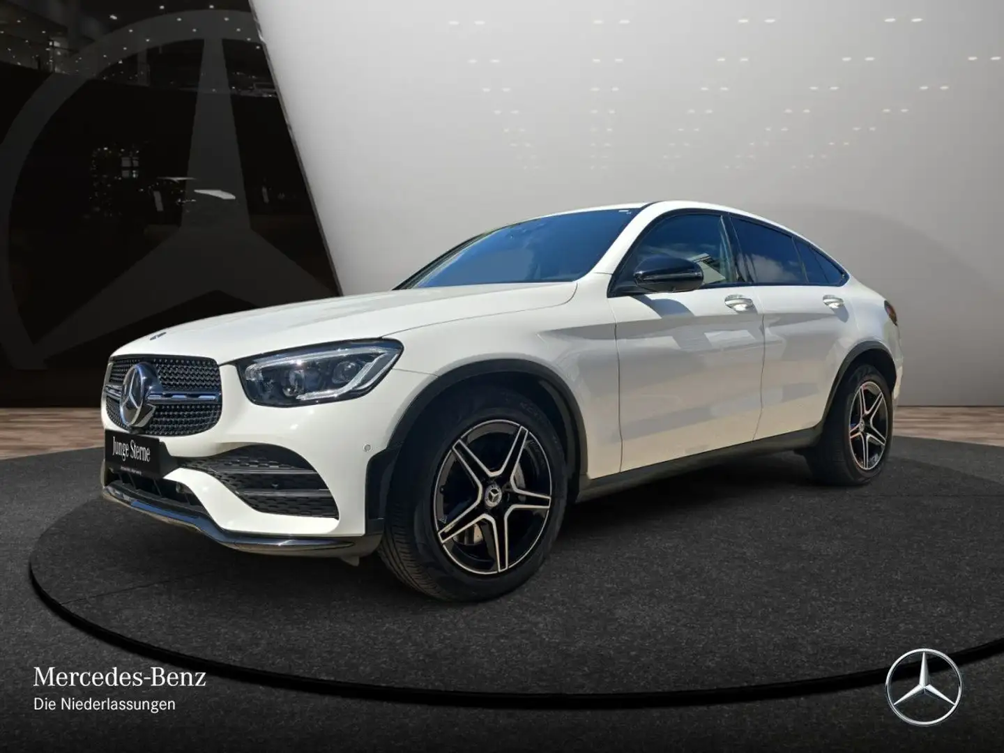 Mercedes-Benz GLC 200 Coupé 4M AMG+NIGHT+360+MULTIBEAM+FAHRASS Blanc - 2