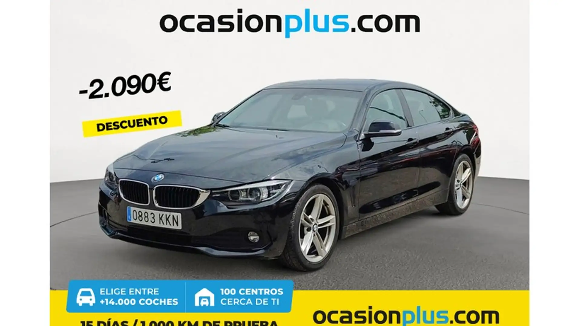 BMW 420 420dA Gran Coupé 4.75 Zwart - 1