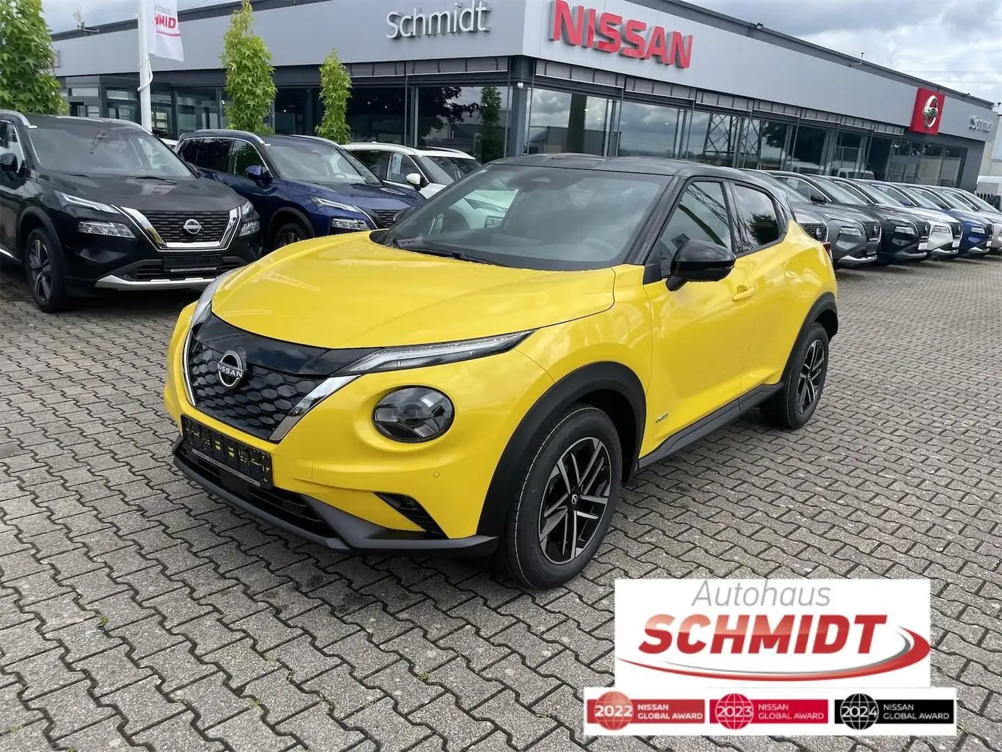 Nissan Juke 1.6 Hybrid N-Connecta ProPilot/Winter Geel - 1