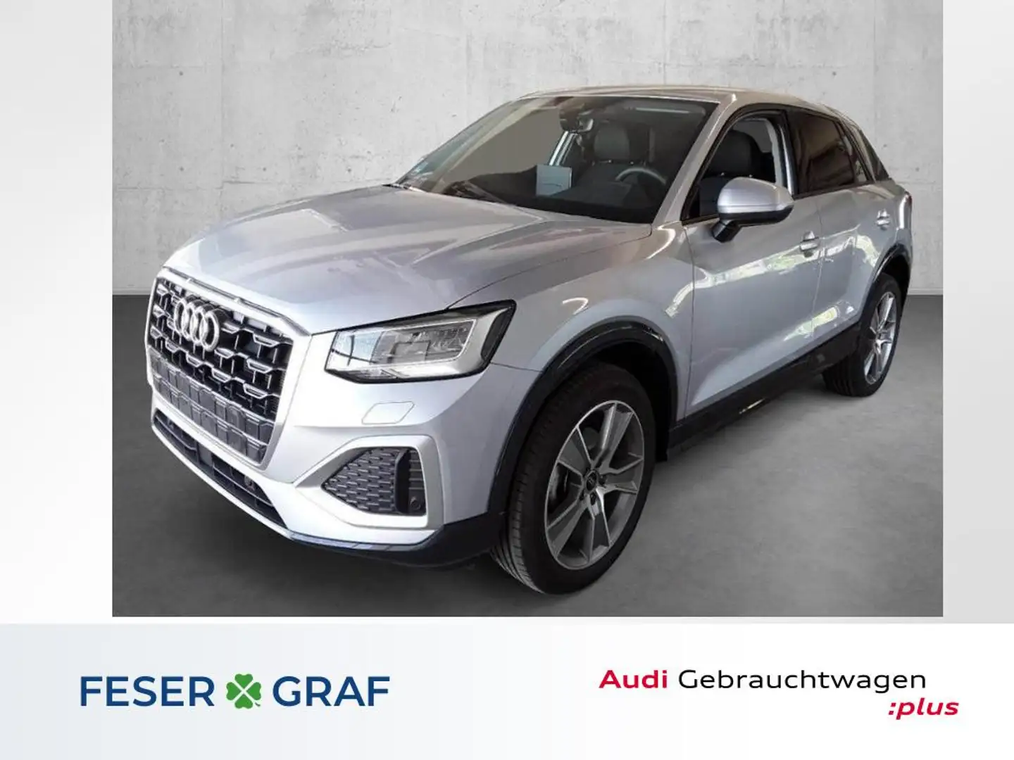 Audi Q2 adv 30 TFSI +AHK+Navi+Standheizung+ Silber - 1