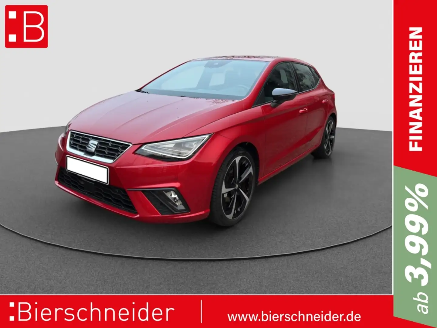 SEAT Ibiza 1.0 TSI DSG FR NAVI BEATS REAR VIEW SHZ Rot - 1