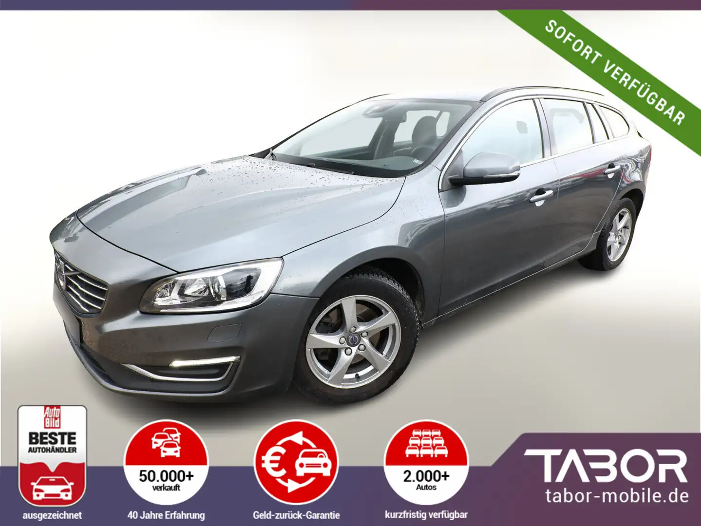 Volvo V60 T3 152 Geartronic Momentum Nav PDC LM16 Grau - 1