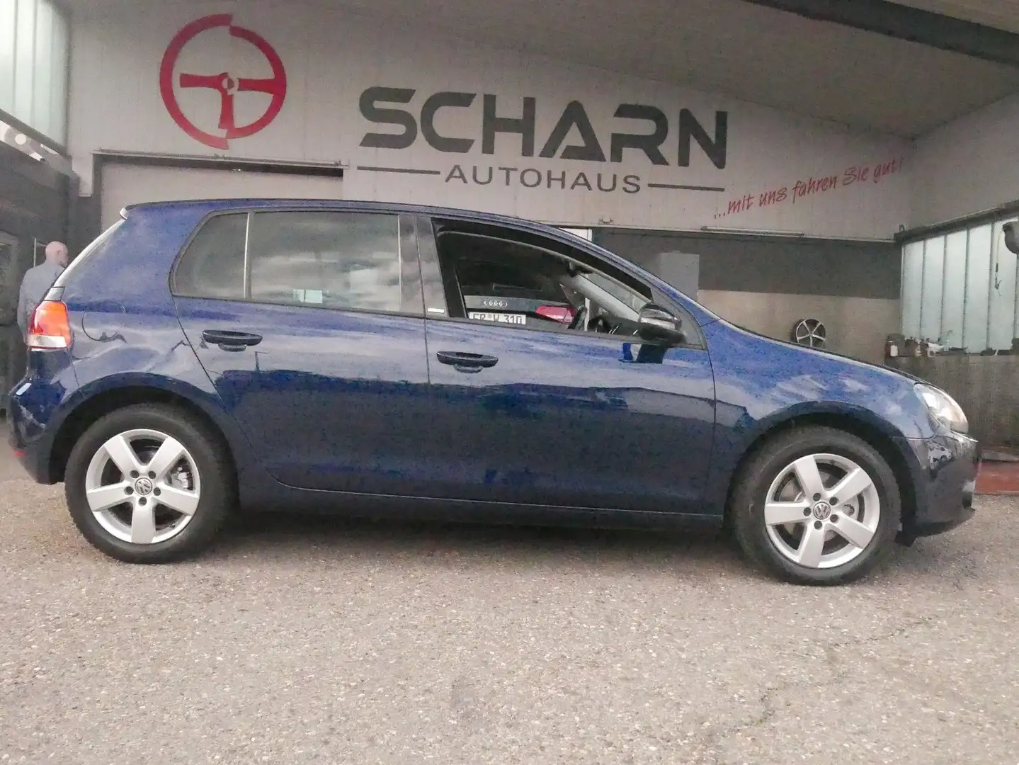 Volkswagen Golf VI Style1-Hand,Scheckheftge.AHK,TOP !!! Azul - 1