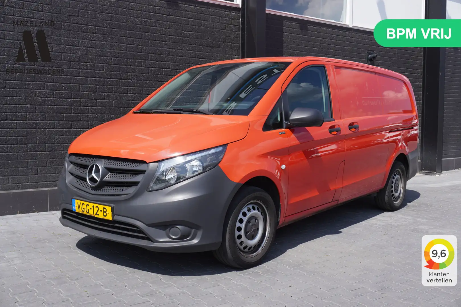 Mercedes-Benz Vito 114 CDI Lang Automaat EURO 6 - Airco - Cruise - 2x Rood - 1