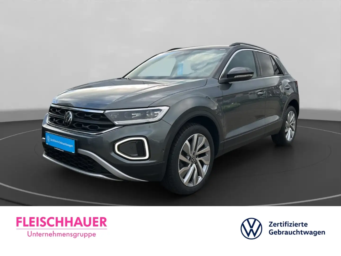 Volkswagen T-Roc Goal 2.0 Life DSG+NAVI+AHK+SHZ+LED+KAMERA Grau - 1