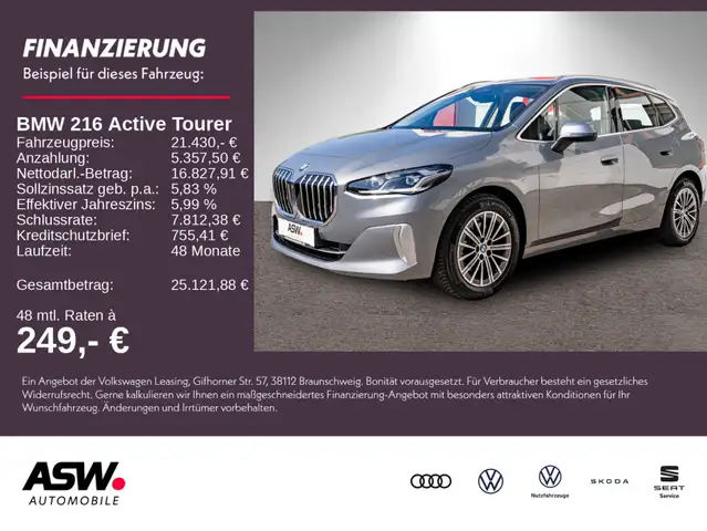 BMW 216i Active Tourer Luxury Line LED Navi RFK ACC