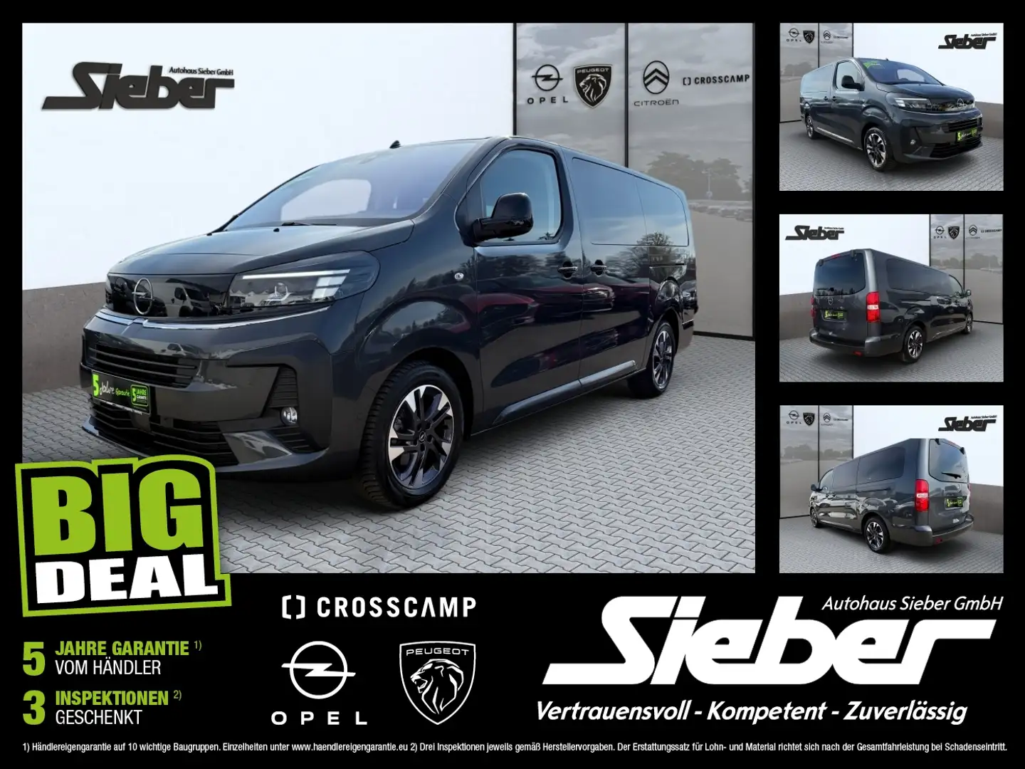 Opel Zafira Life 2.0 D L Selection Sitzhzg Kamera Grau - 1