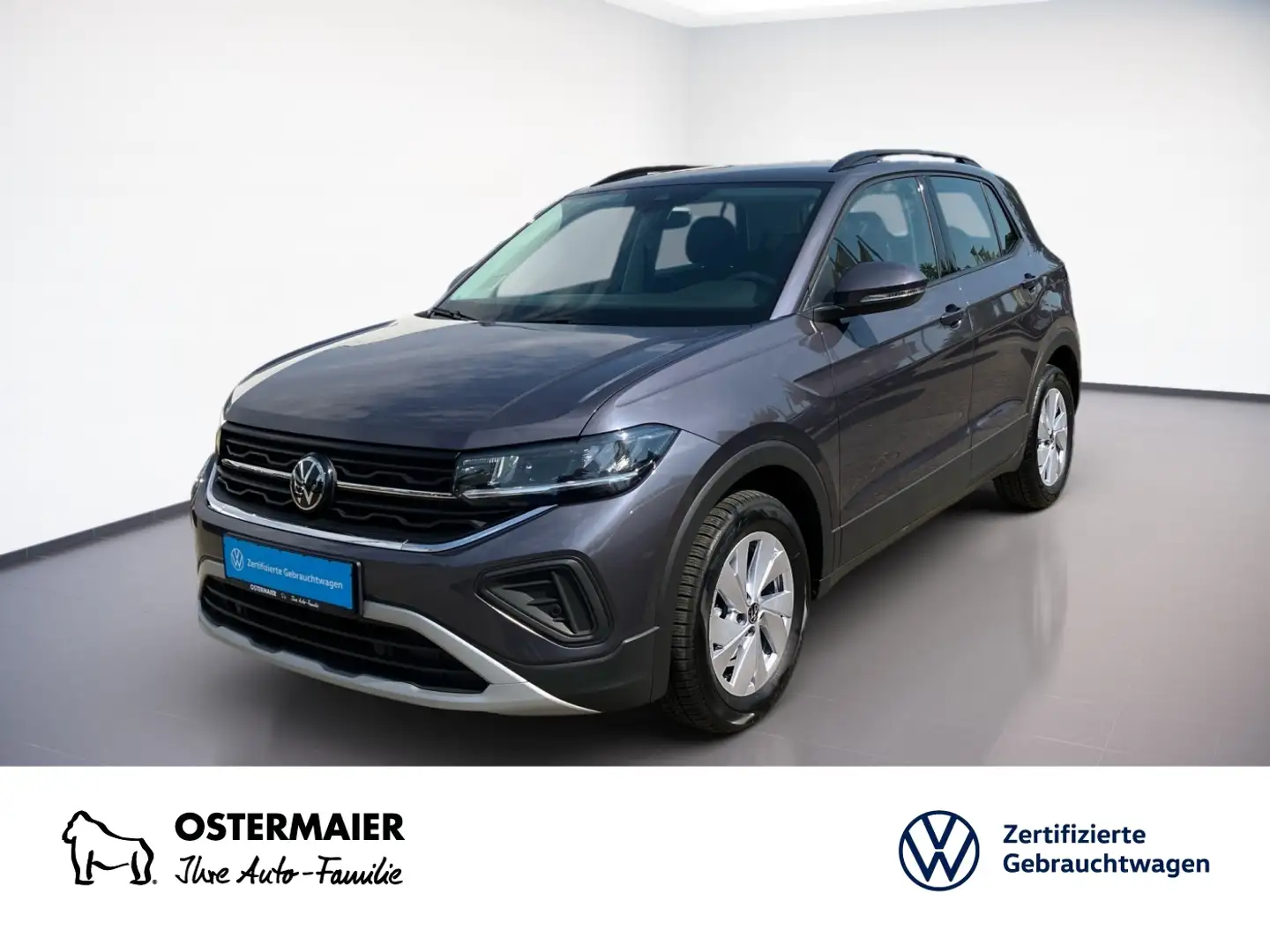 Volkswagen T-Cross LIFE 1.0TSI 95PS ACC.5J-G.2xPDC.VIRTUAL.LED.APP-C. Gris - 1