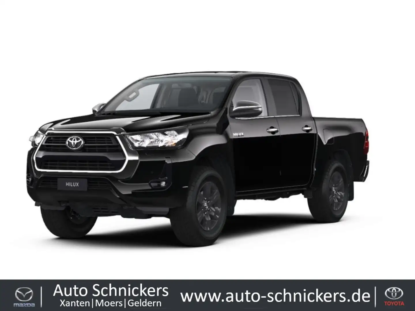 Toyota Hilux DOUBLE-CAB+4x4+COMFORT+PDC+NAV+SOFORT Fekete - 1