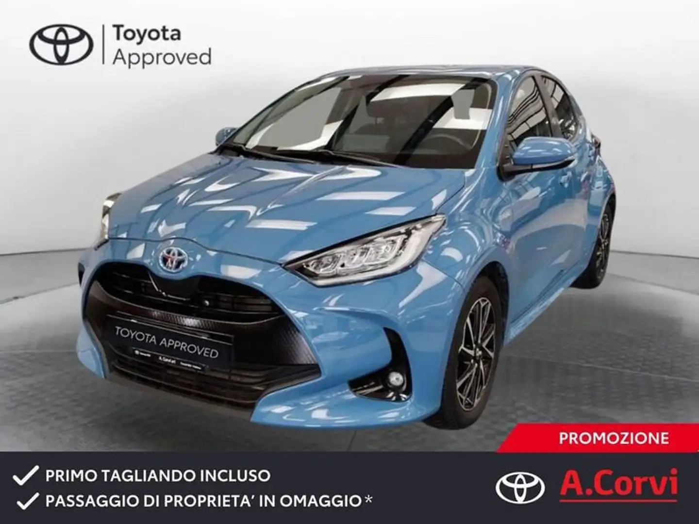 Toyota Yaris 1.5 Hybrid 5 porte Trend Blauw - 1