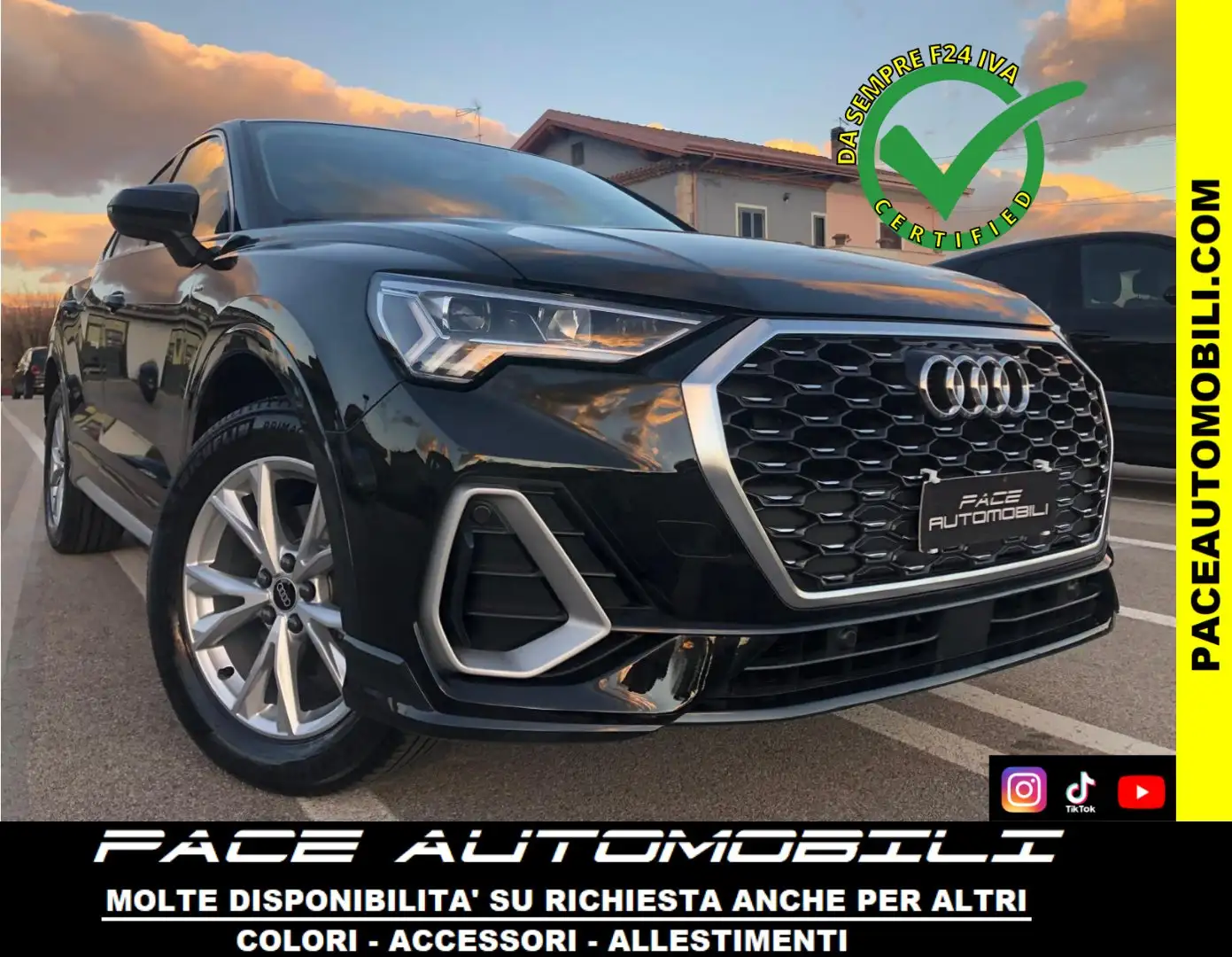 Audi Q3 35 TFSI SLINE S LINE S-LINE SPORTBACK SPB LED Nero - 1