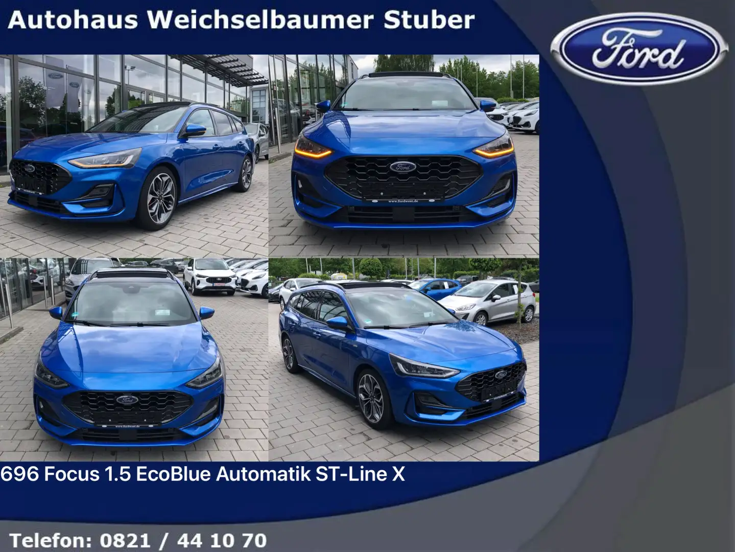 Ford Focus 696 Focus Turnier 1.5 EcoBlue Autom. ST-Line X Bleu - 1