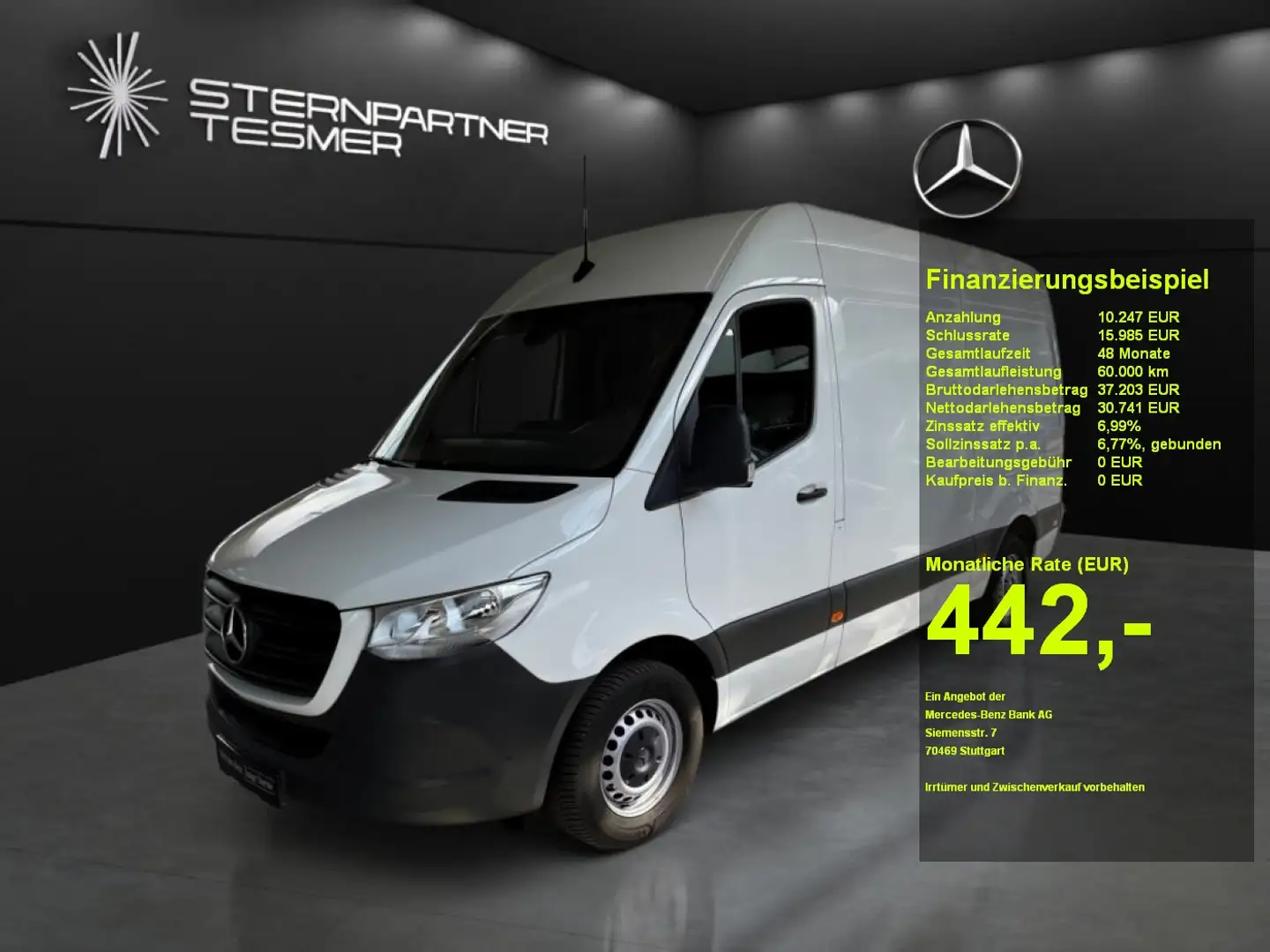 Mercedes-Benz Sprinter 317 CDI Kasten L2H2 +MBUX+KAMERA+NAVI Weiß - 1