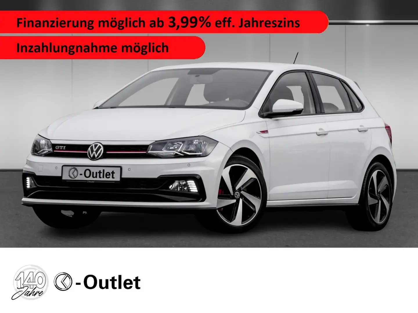 Volkswagen Polo GTI 2.0 TSI DSG Klima DAB+ Sitzh. App-Connect Weiß - 1