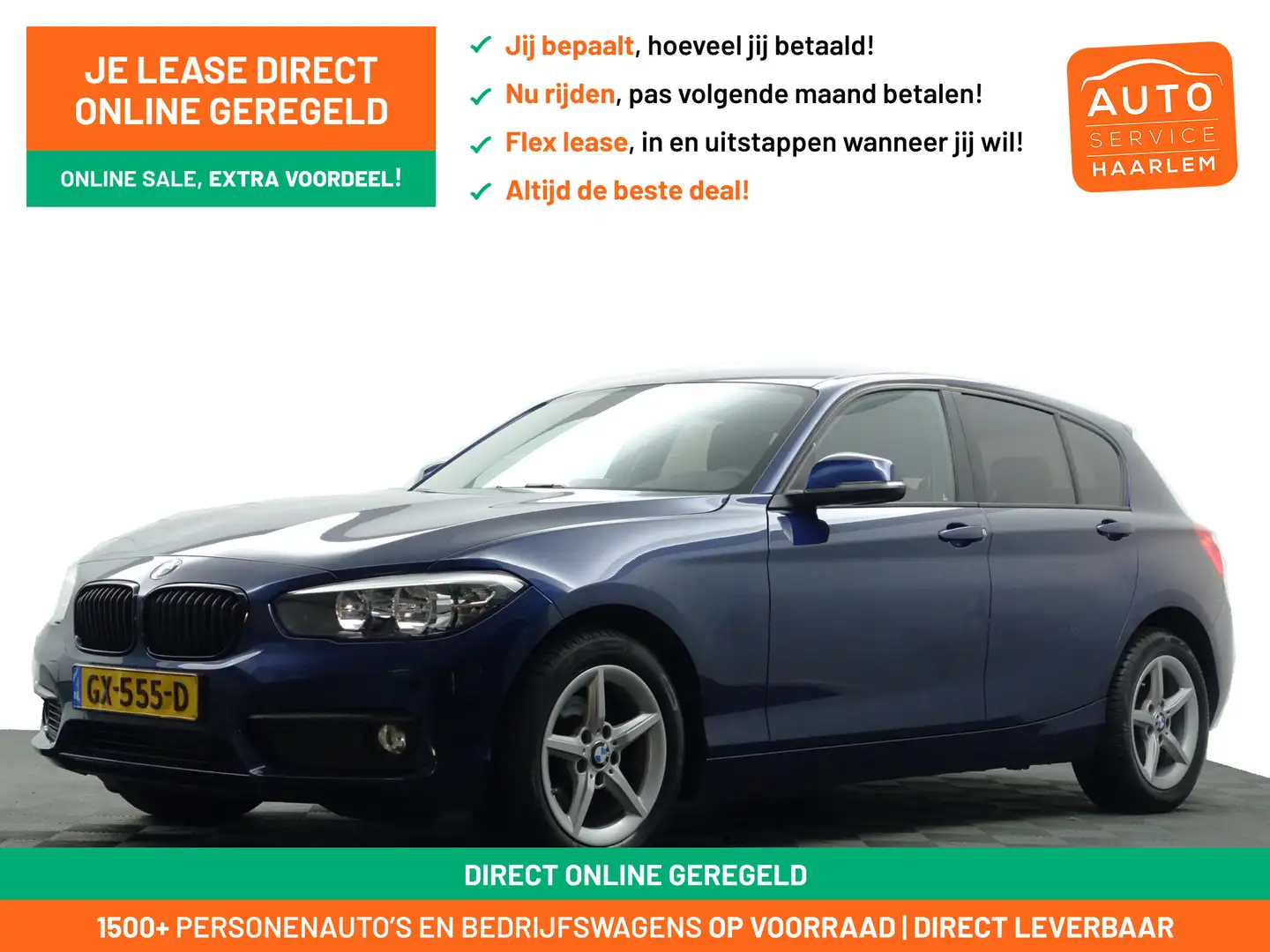 BMW 116 1-serie 116d High Executive Aut- NAP 60 DKM, Navig Schwarz - 1
