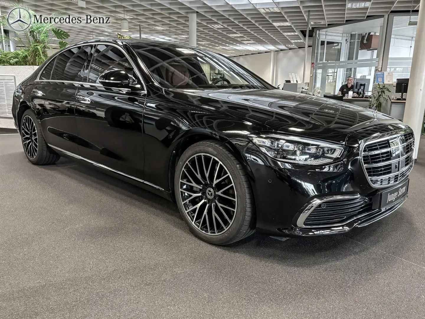 Mercedes-Benz S 580 e 4M Limousine lang Distro+Spurhalte+Sideb Negro - 2