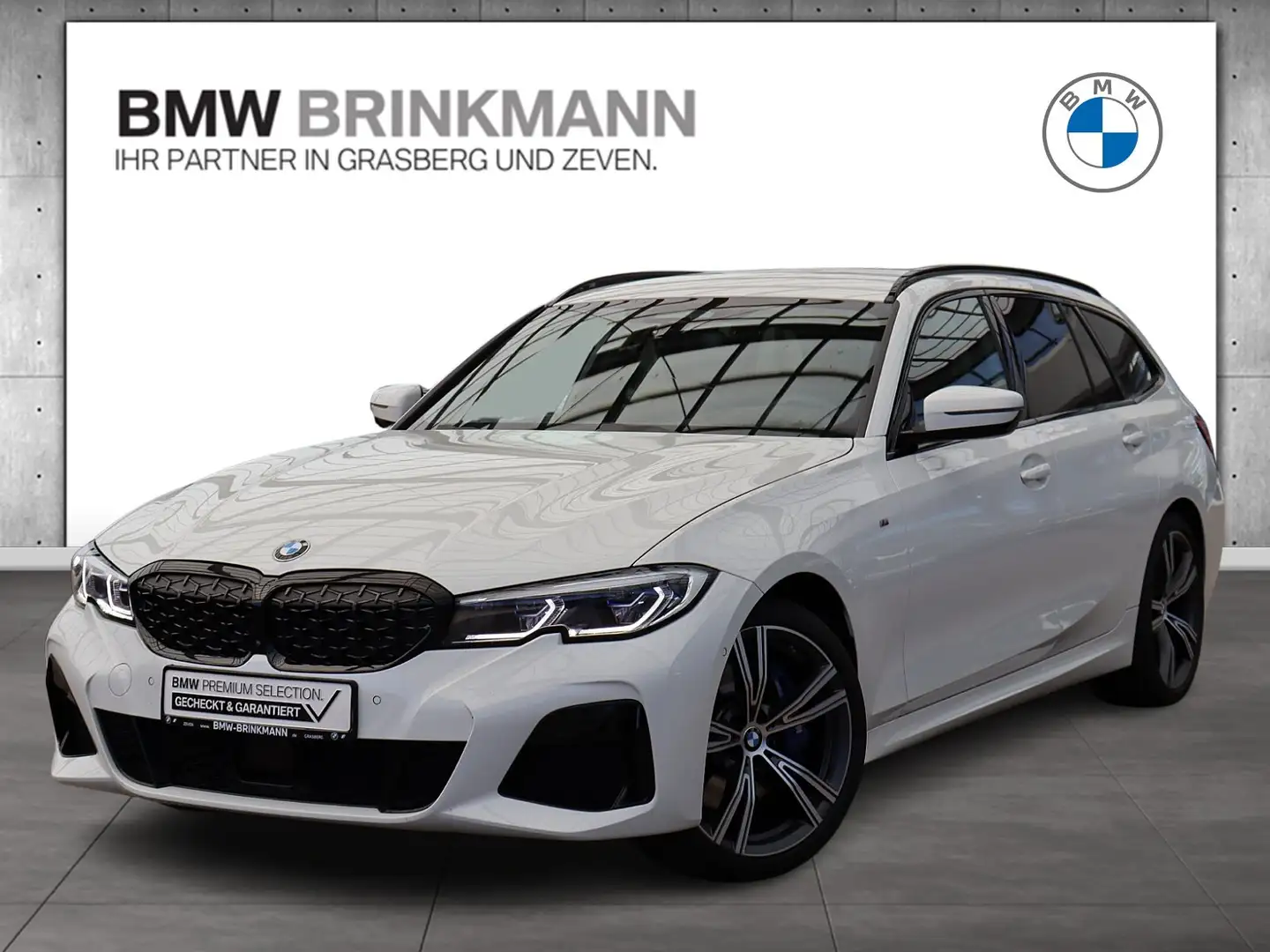 BMW 340 M340d xDrive Touring aut. / AHK + NAVI + HUD + LAS Blanco - 1