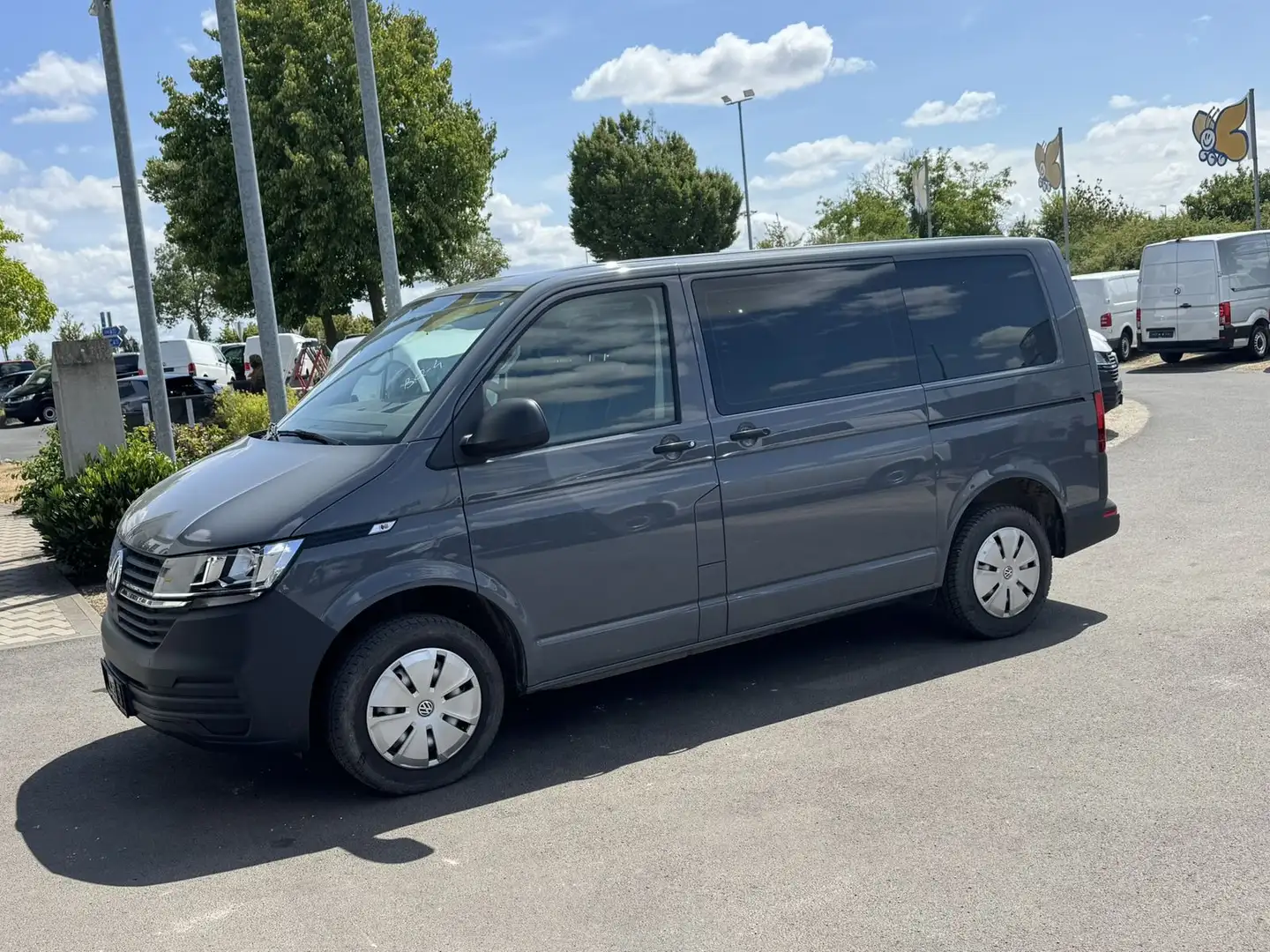 Volkswagen T6 Transporter 6.1 Kasten TDI AHK*2 Schiebetüren Grijs - 2