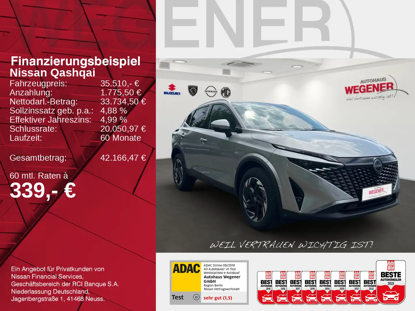 Nissan Qashqai QASHQAI N-CONNECTA AT Winter Komfort PGD Silber - 2