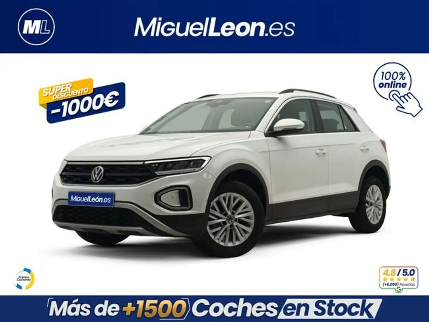 Volkswagen T-Roc 1.0 TSI 81kW (110CV) Blanco - 1