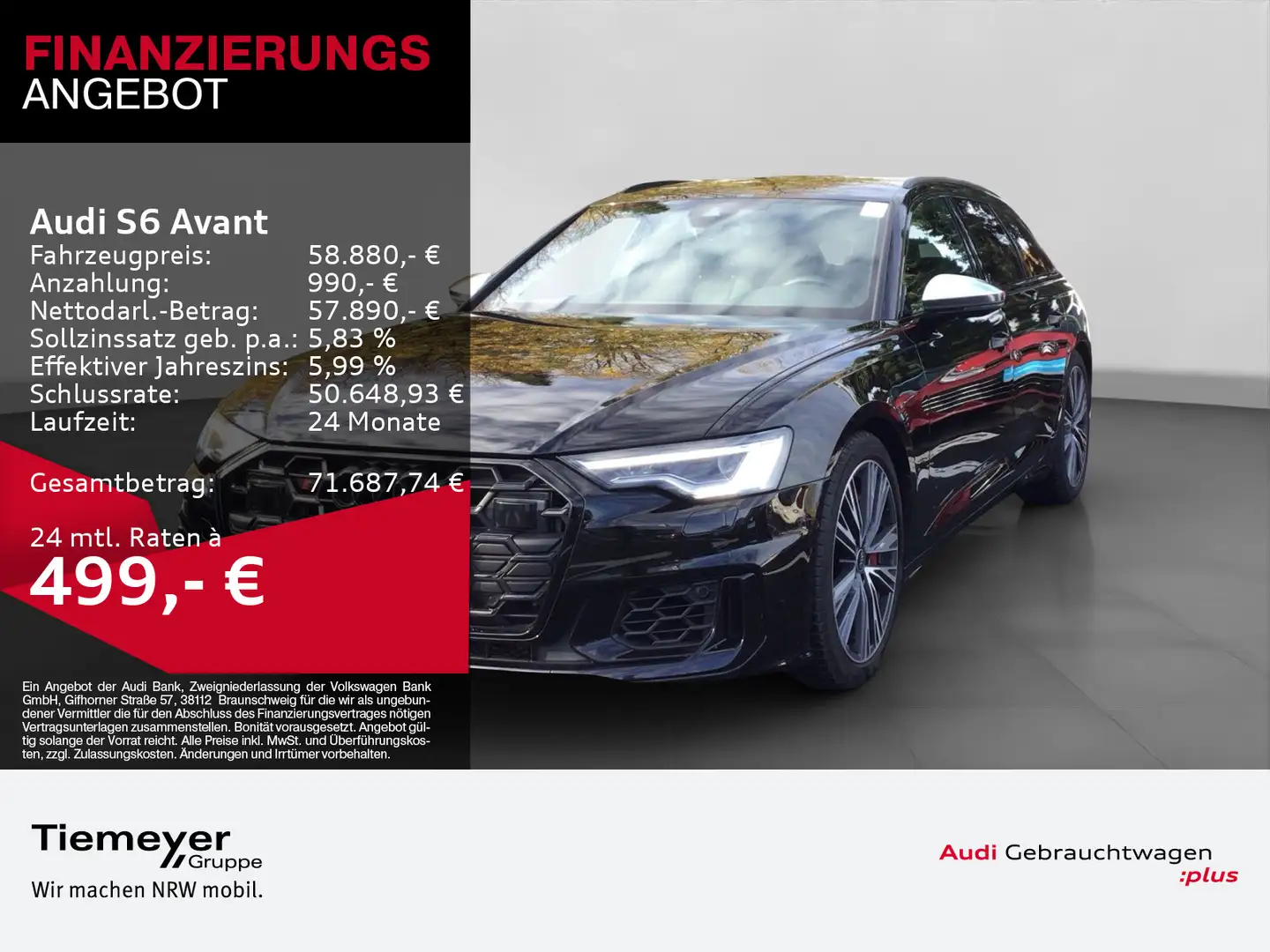 Audi S6 TDI Q LM20 KAMERA OPS+ PRIVACY Schwarz - 1