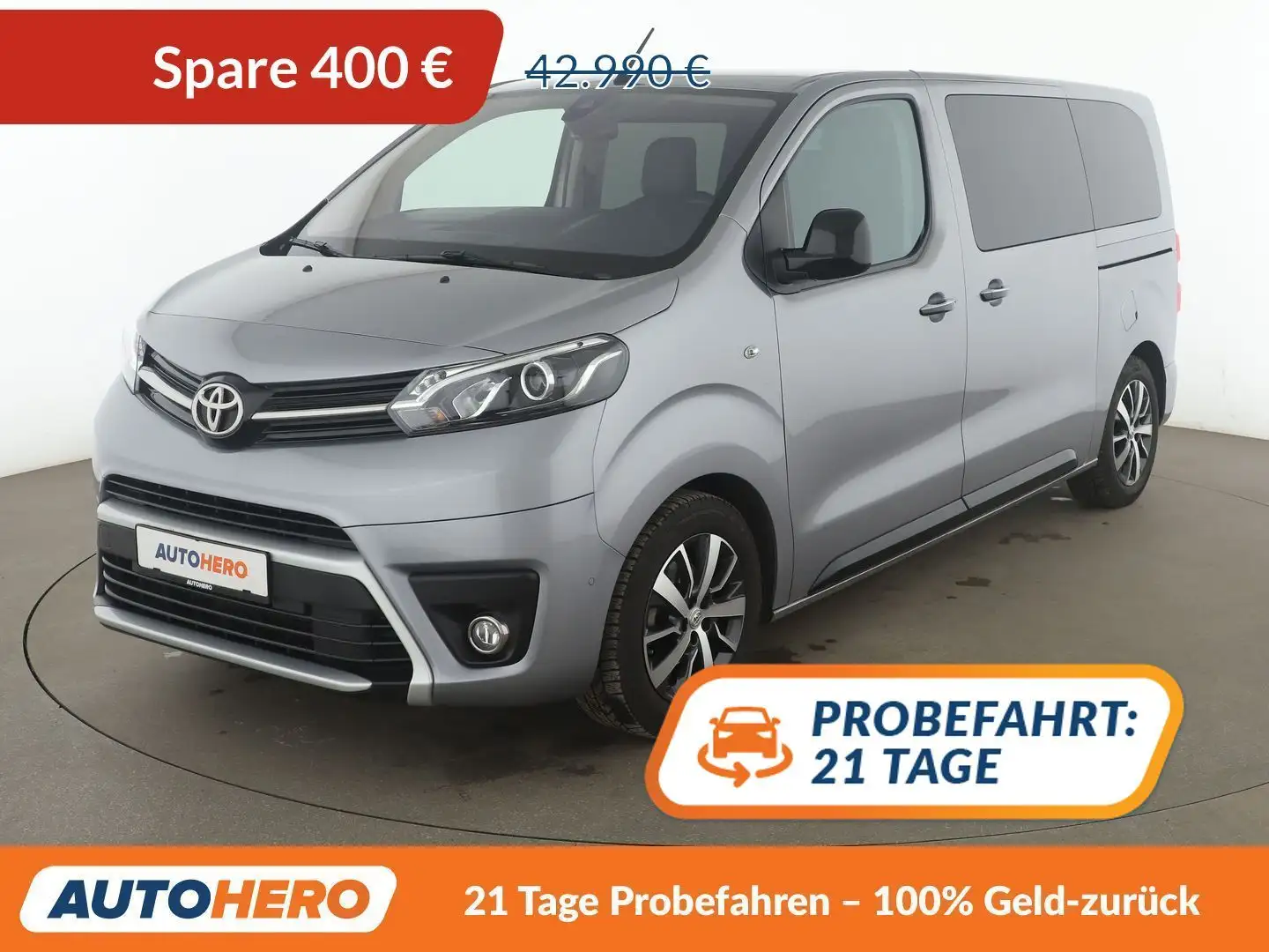 Toyota Proace 2.0 D-4D L1 Executive Aut*NAVI*TEMPO*CAM*PDC*AHK* Grau - 1