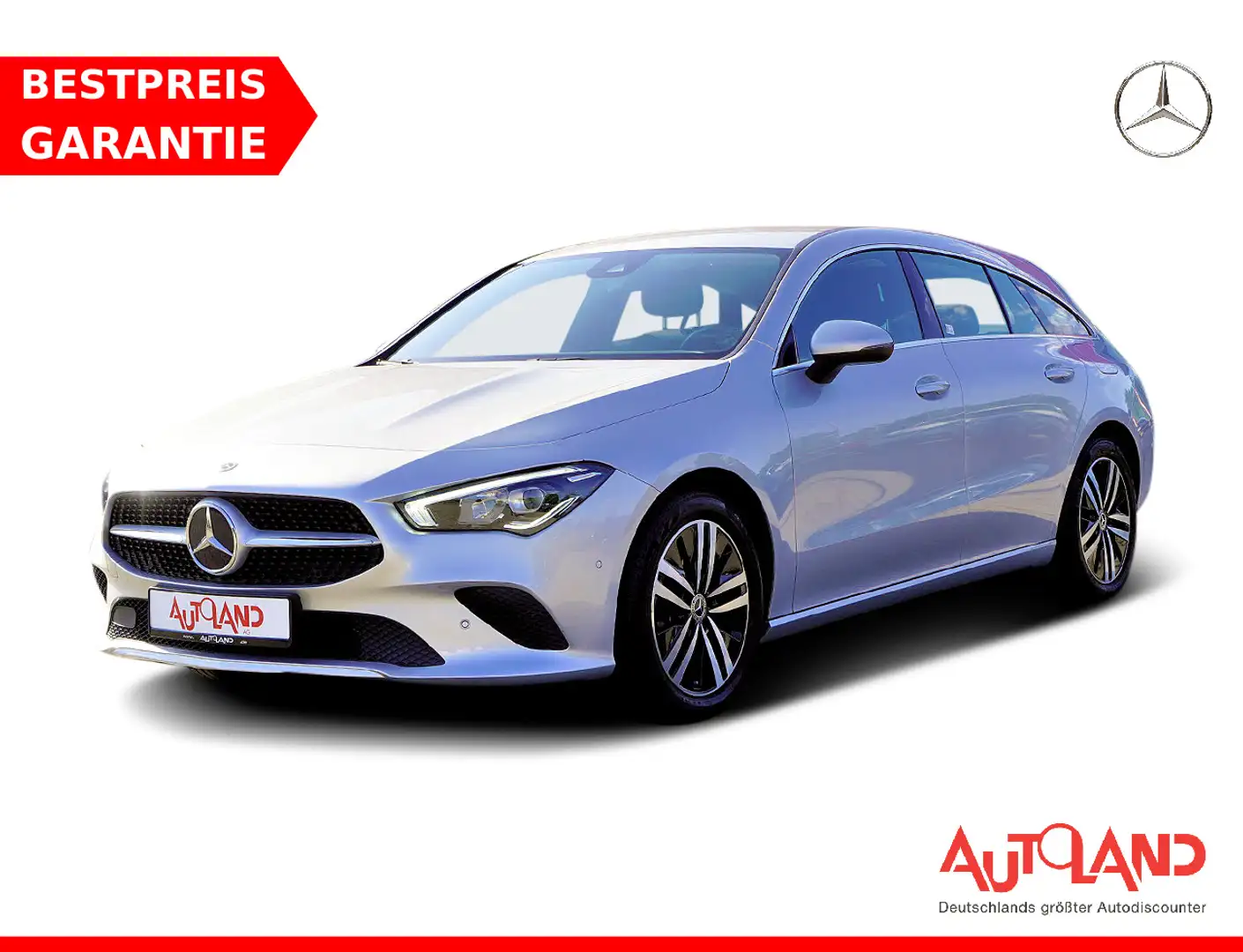 Mercedes-Benz CLA 200 CLA SB 200 d Autom. LED AHK Kamera Navi Tempomat Argent - 1
